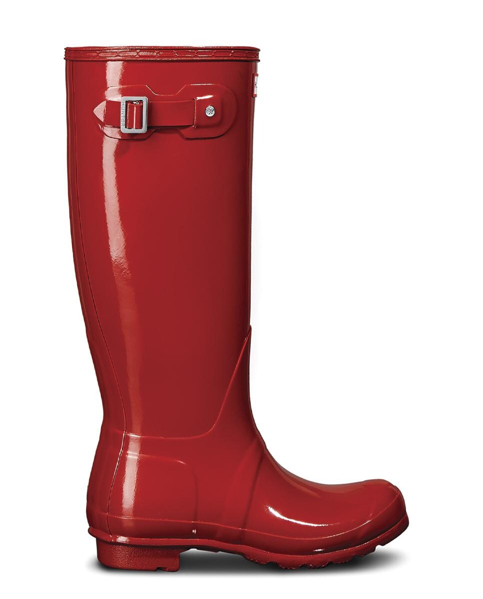 Botas de agua de mujer Original Tall Gloss con detalle de hebilla