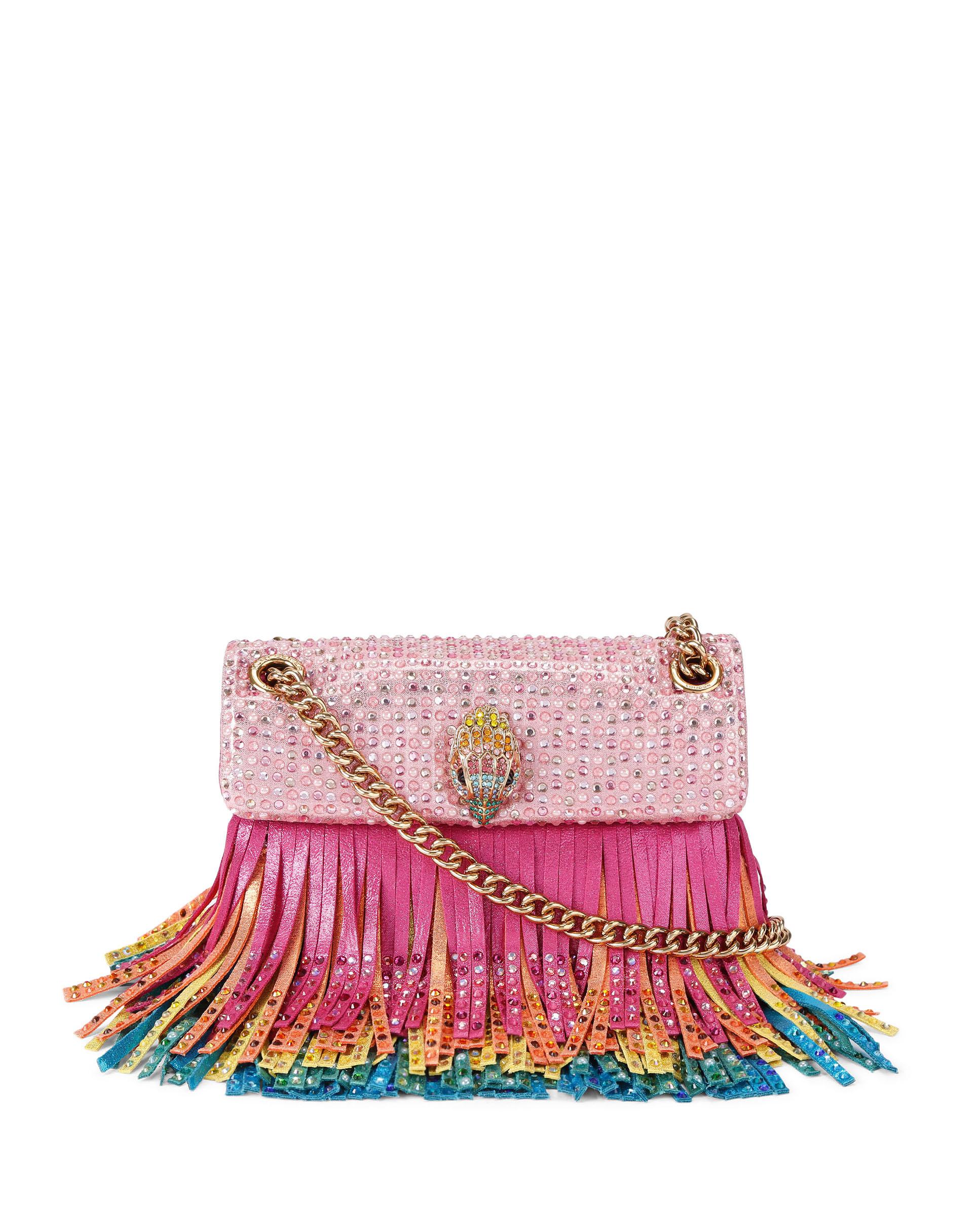 Bandolera en jacquard con aplicaciones de cristal - Kurt Geiger - Multicolor Multicolor-1
