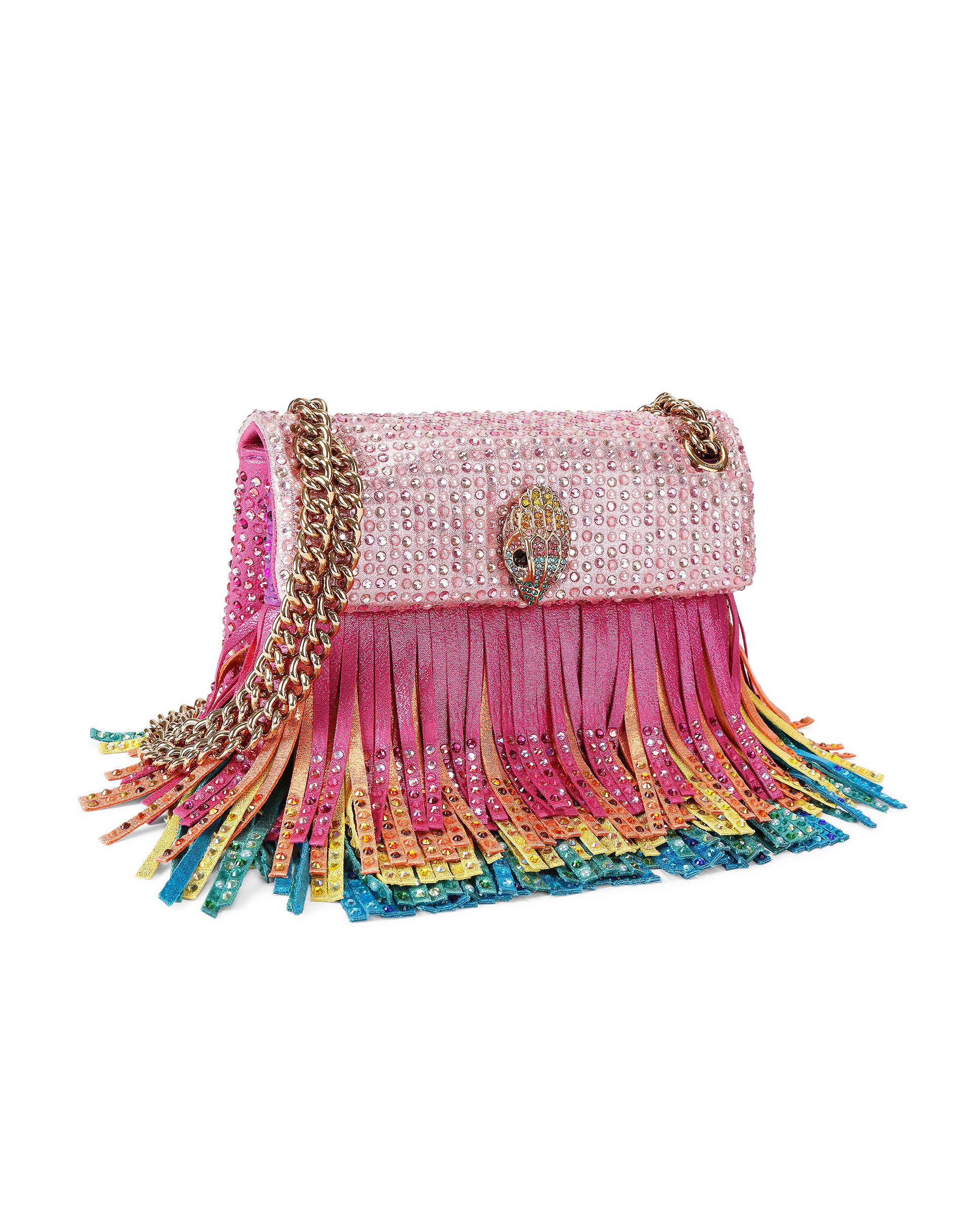 Bandolera en jacquard con aplicaciones de cristal - Kurt Geiger - Multicolor Multicolor-2
