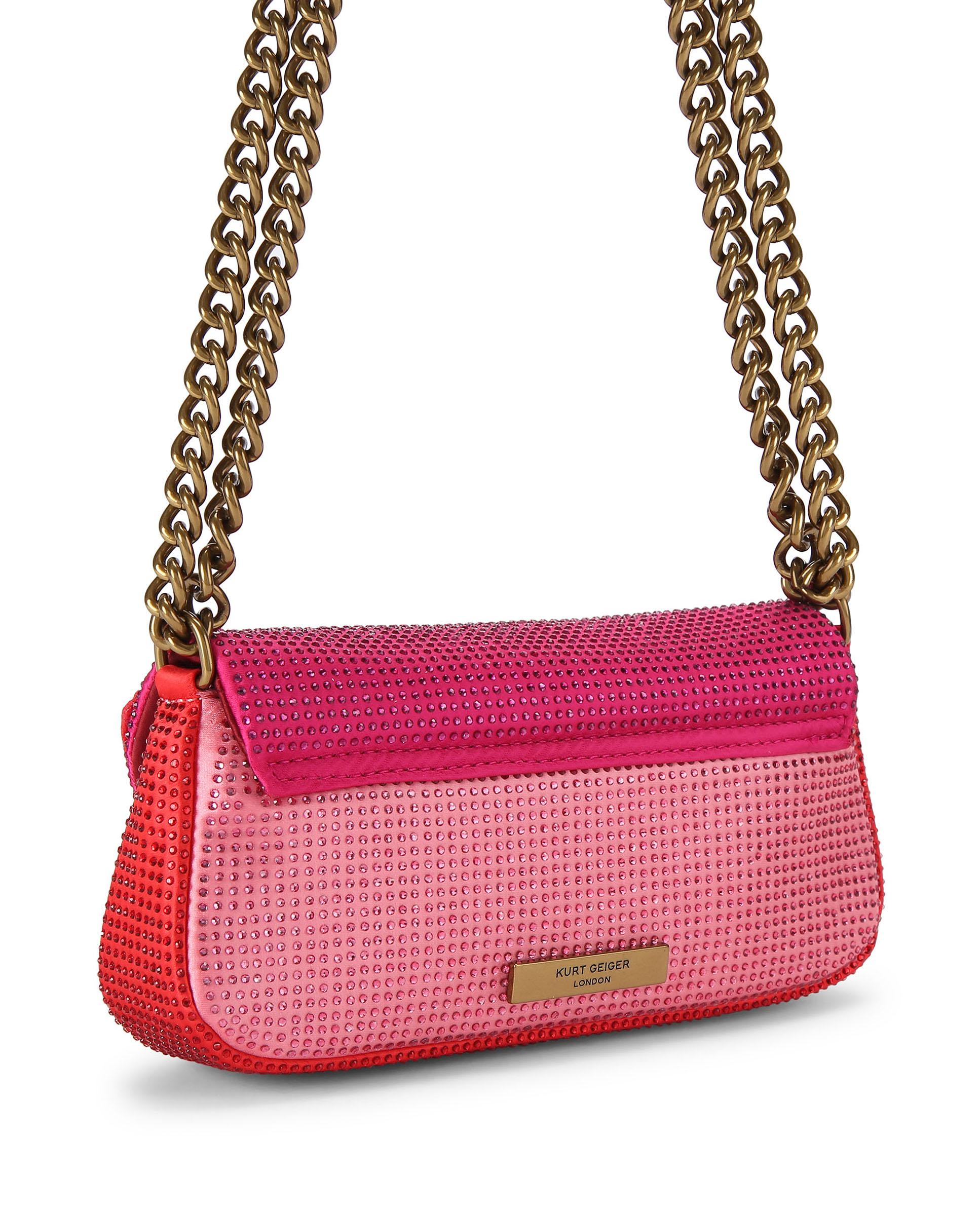 Bolsos de hombro pickle con motivos de labios - Kurt Geiger - Rosa chicle Rosa chicle-3