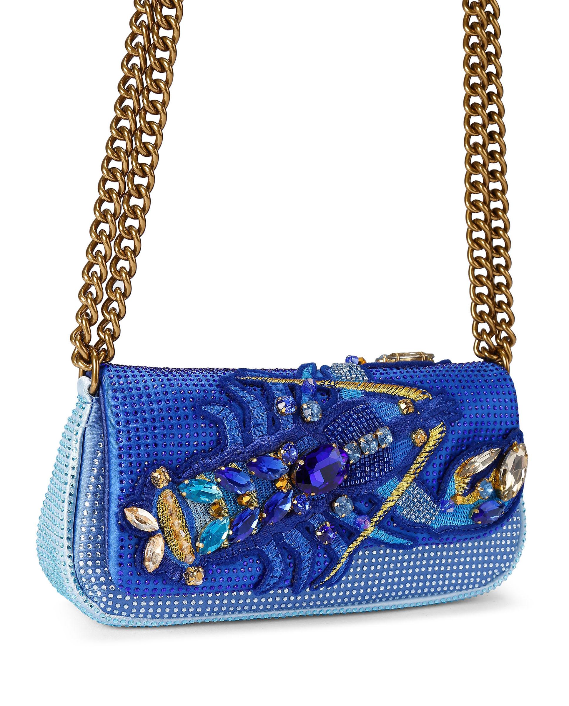 Bolsos de hombro pickle con motivos de labios - Kurt Geiger - Azul claro / Azul marino Azul claro / Azul marino-2