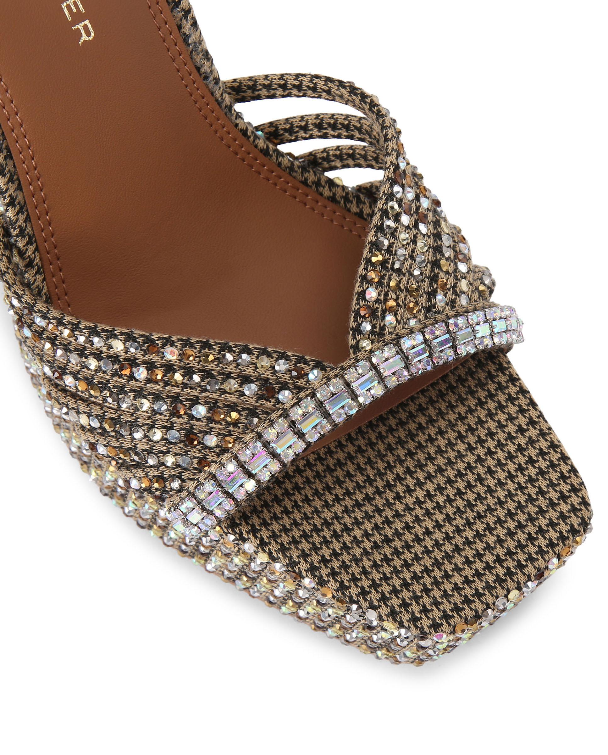 Sandalia de tacón de mujer con plataforma - Kurt Geiger - Beige Beige-4