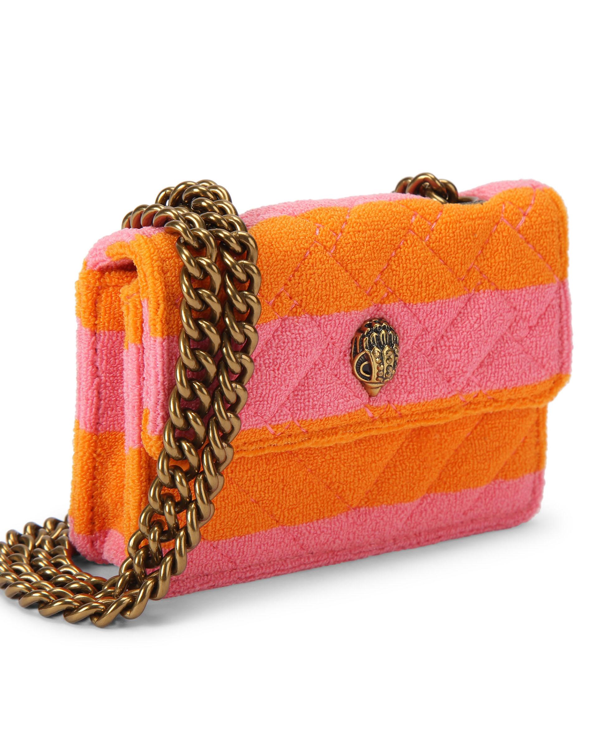Bolso mini de mujer de rayas y detalle en solapa - Kurt Geiger - Multicolor Multicolor-2