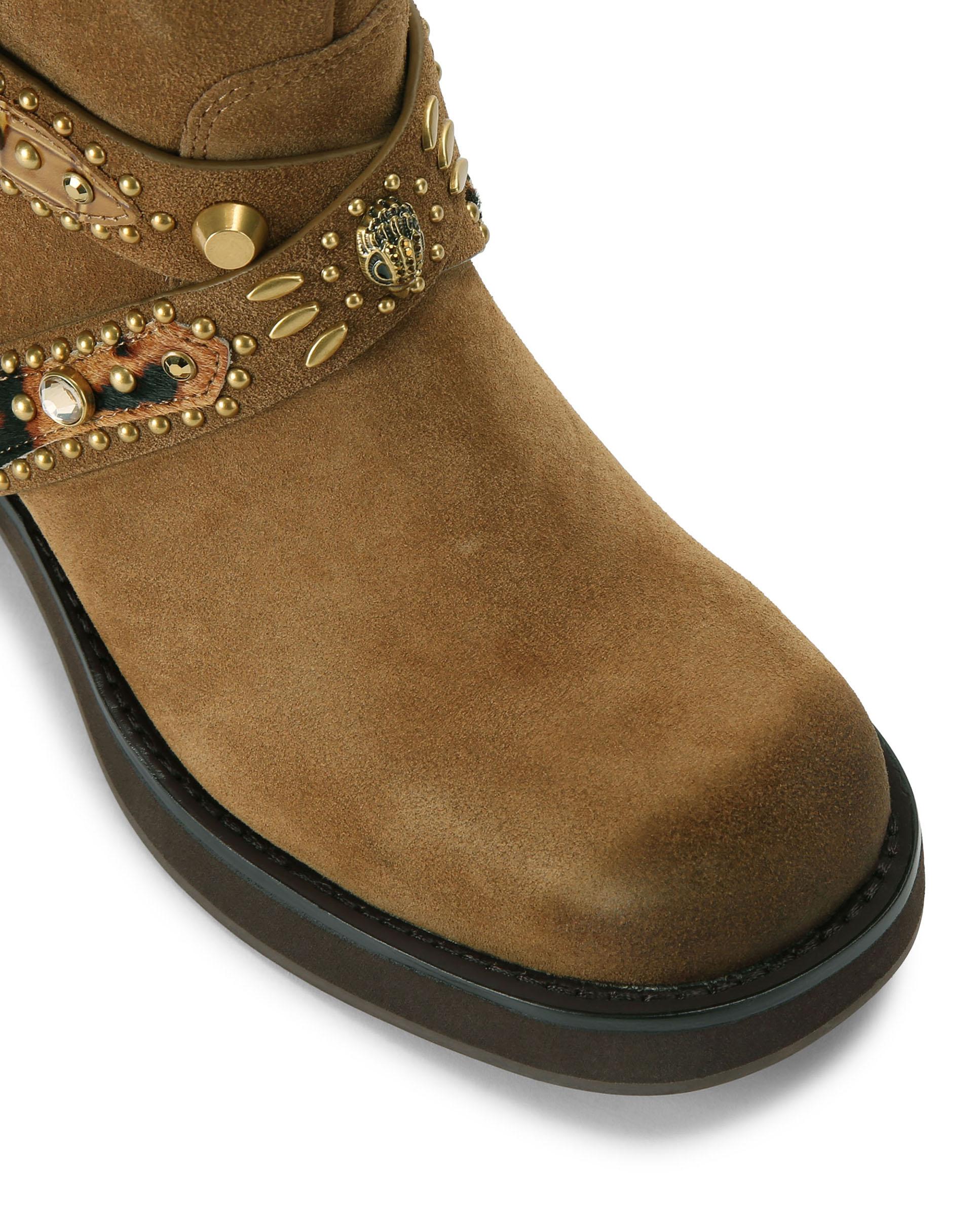 Bota de mujer de ante y caña media - Kurt Geiger - Marrón Marrón-5
