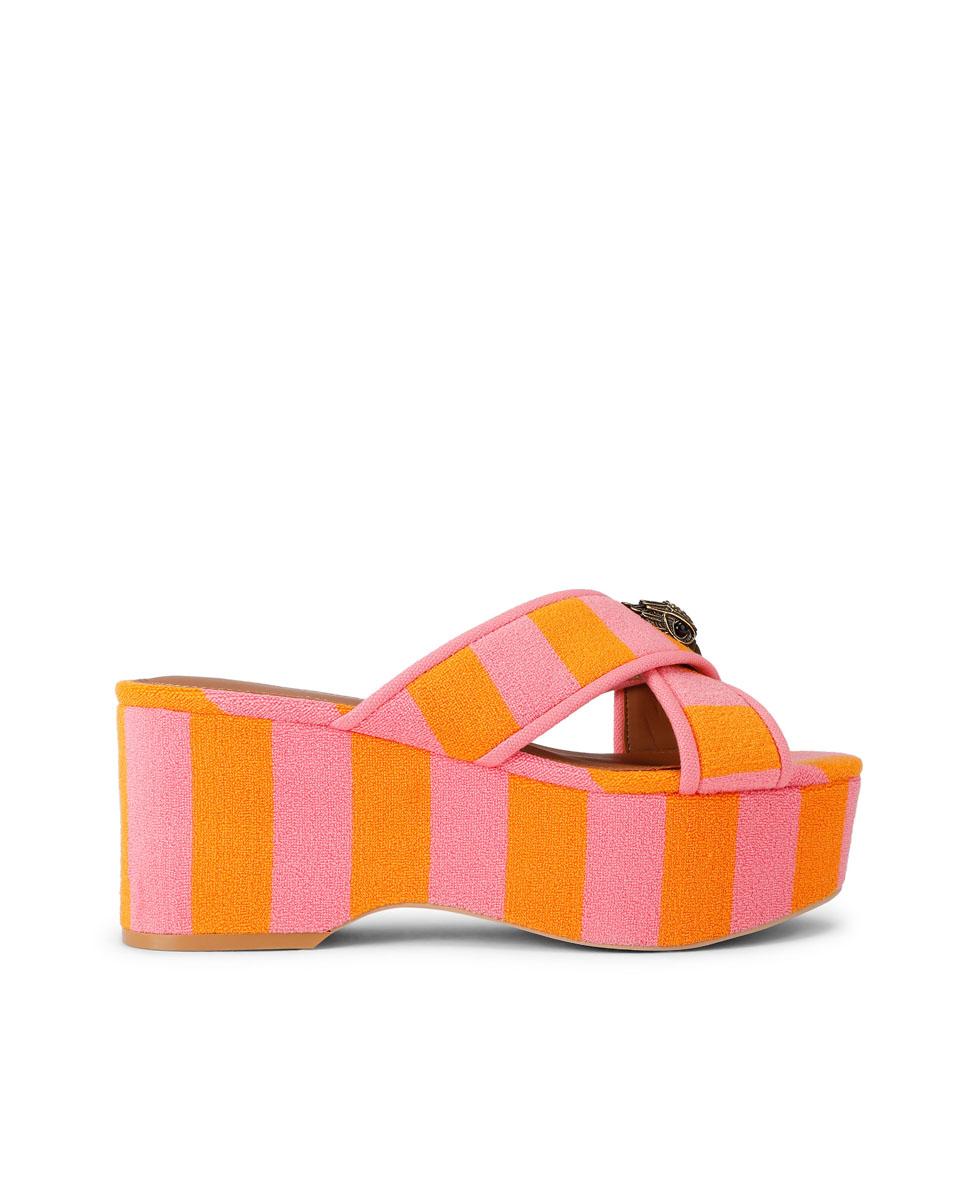 Kurt Geiger - Sandalias de mujer de cula eagle strap flatform con tiras cruzadas.