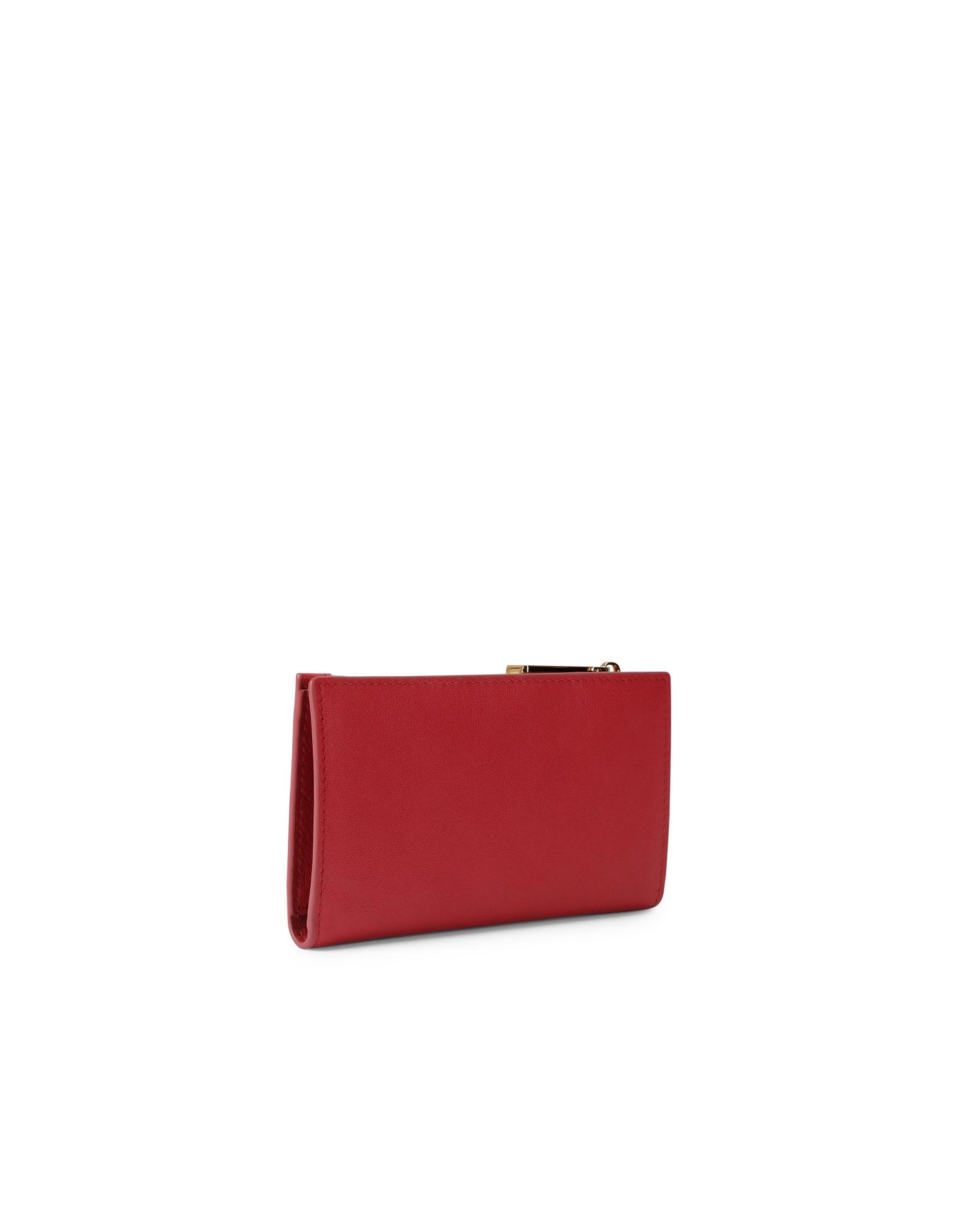 Cartera plegable con cremallera - Kurt Geiger - Rojo Rojo-3