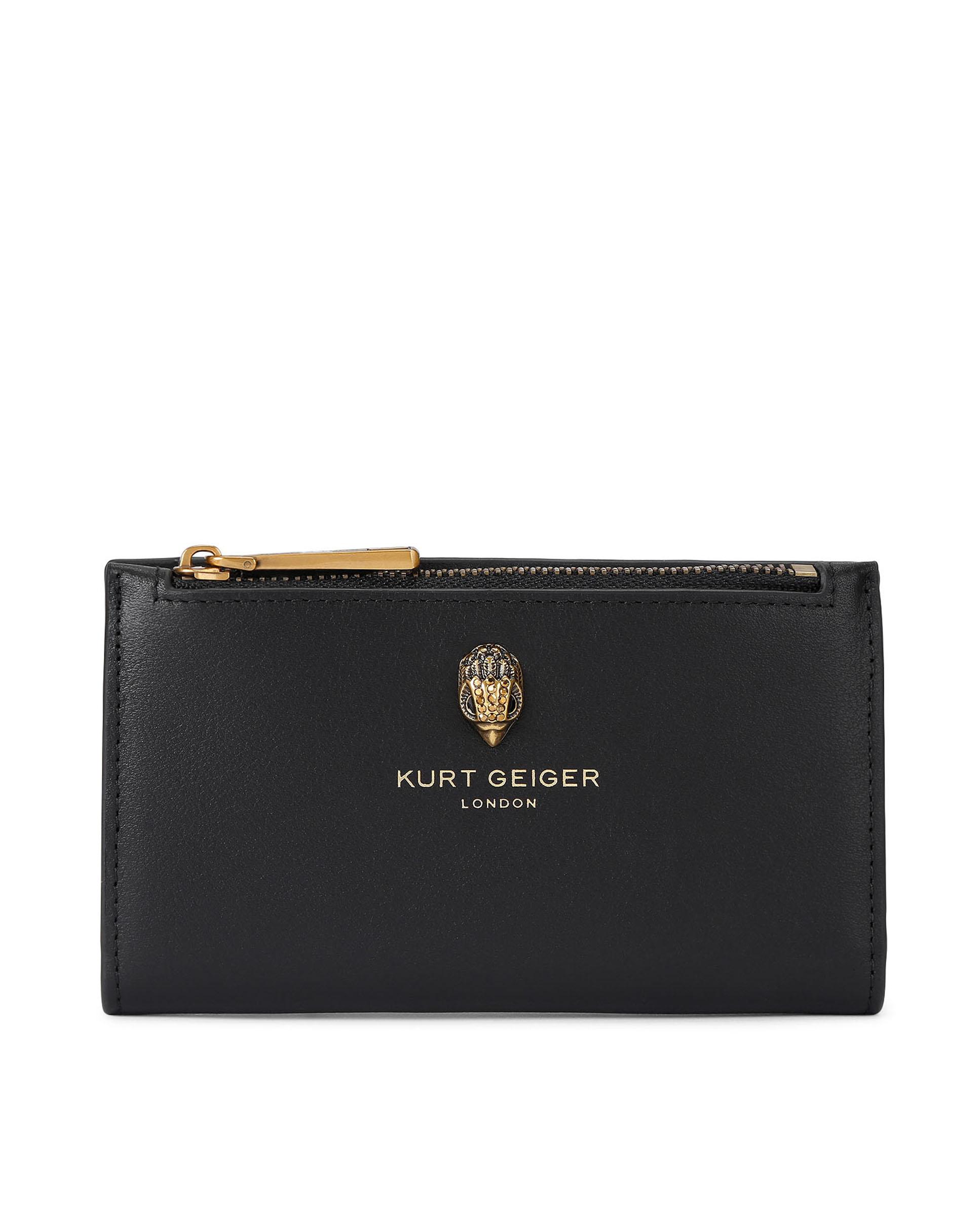 Cartera plegable con cremallera - Kurt Geiger - Negro Negro-1