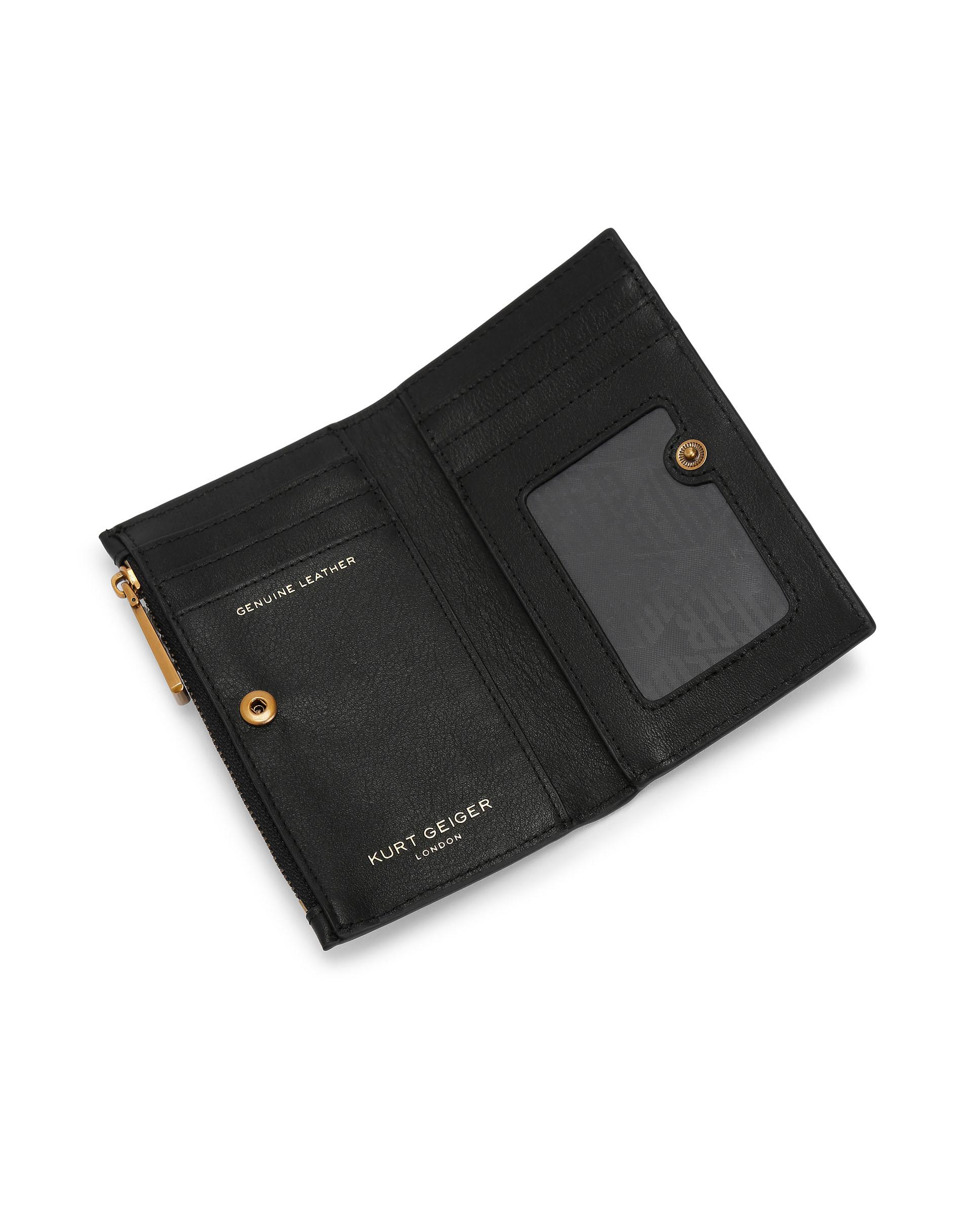 Cartera plegable con cremallera - Kurt Geiger - Negro Negro-4
