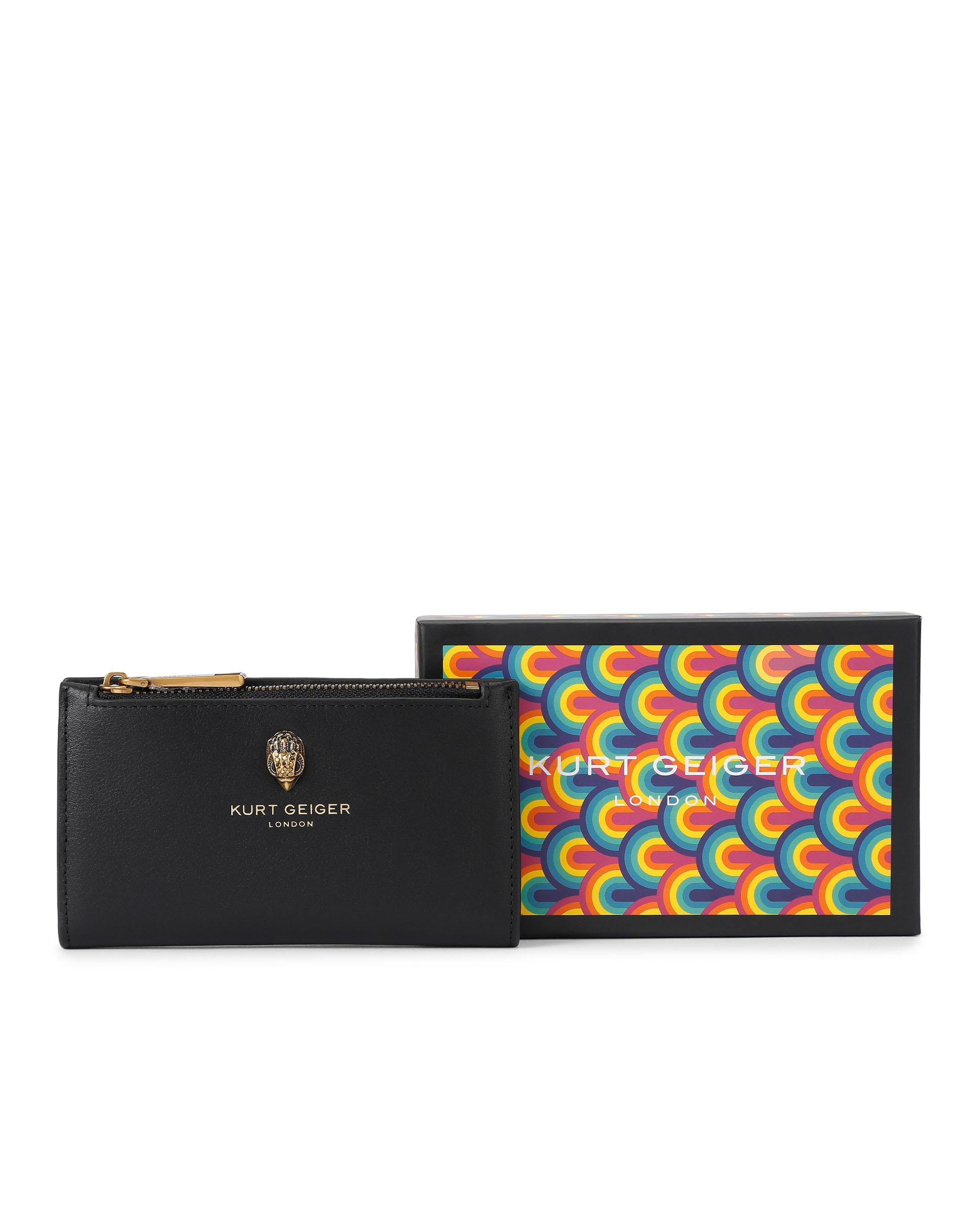 Cartera plegable con cremallera - Kurt Geiger - Negro Negro-5