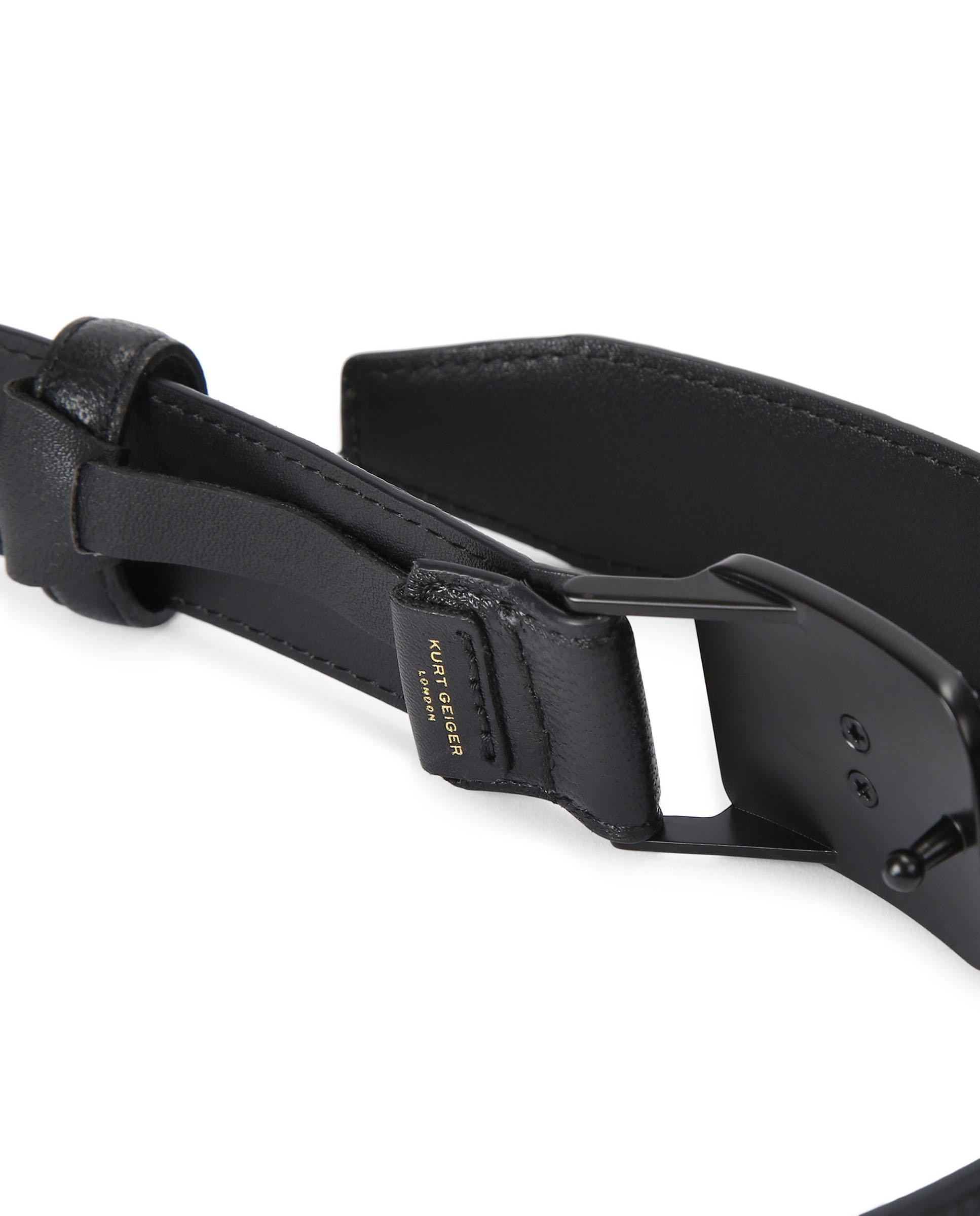 Imagen 5 de Cinturón pimlico de cuero - Kurt Geiger - Negro Negro