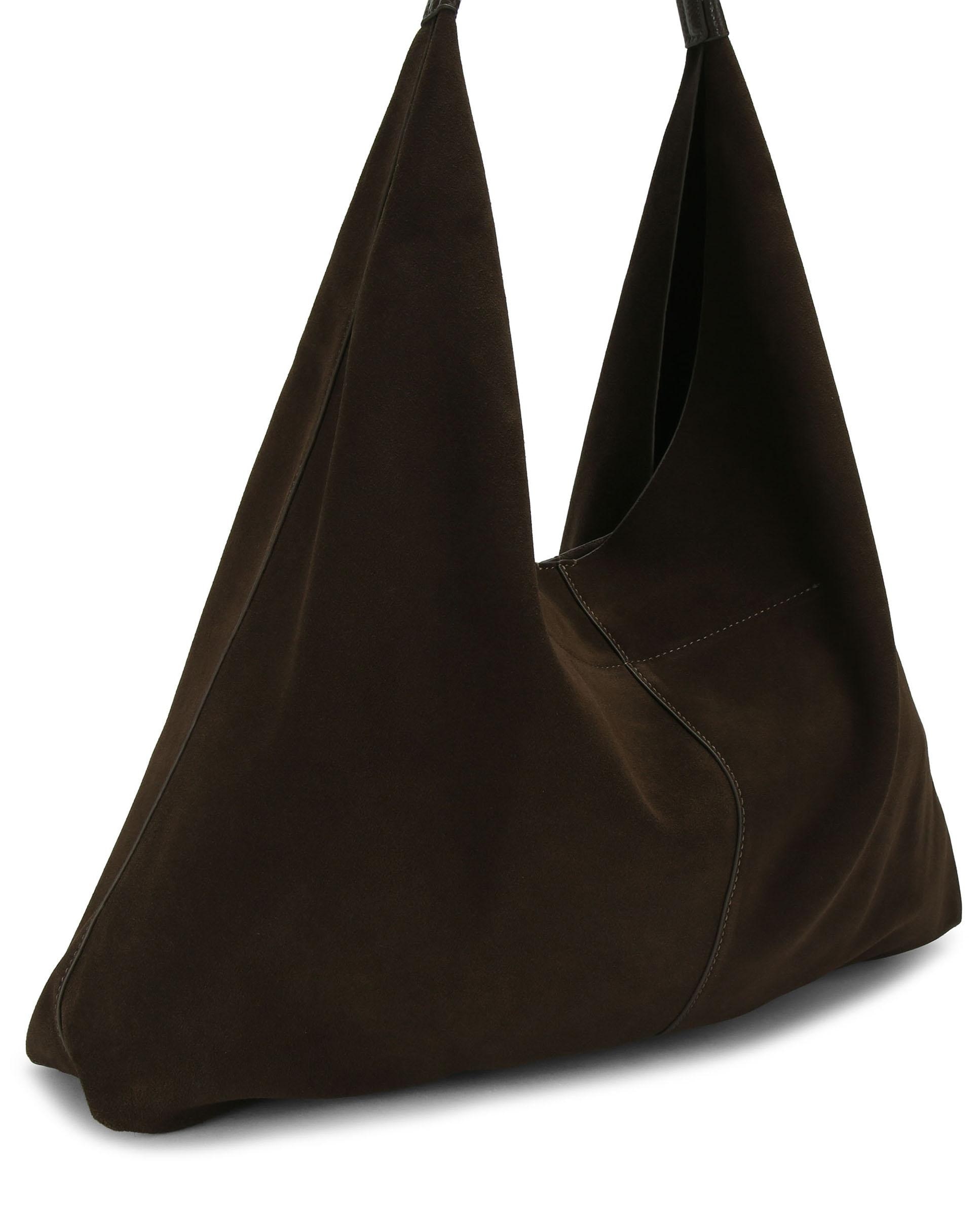 Bolso de hombro grande de ante - Kurt Geiger - Marrón oscuro Marrón oscuro-2