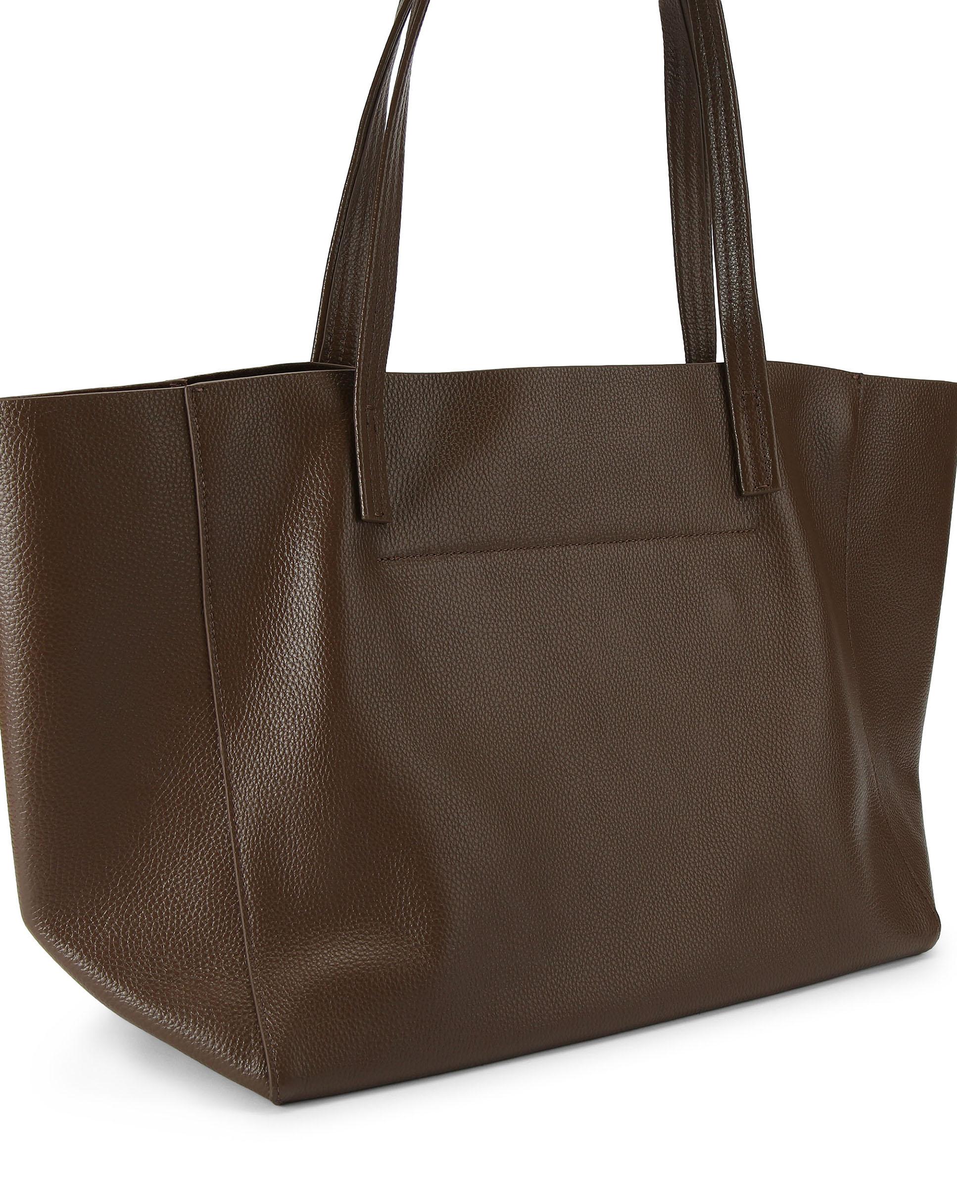 Shopper tote de piel - Kurt Geiger - Marrón Marrón-3