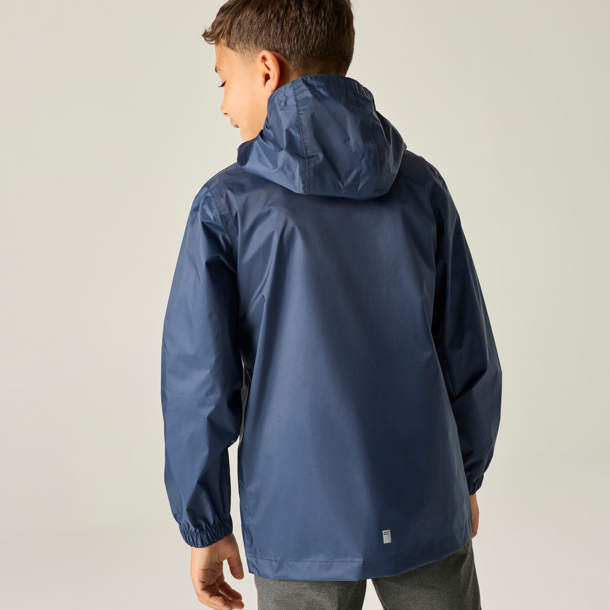 Chubasquero de niños Pack It III Regatta - Rosa claro Azul marino-4
