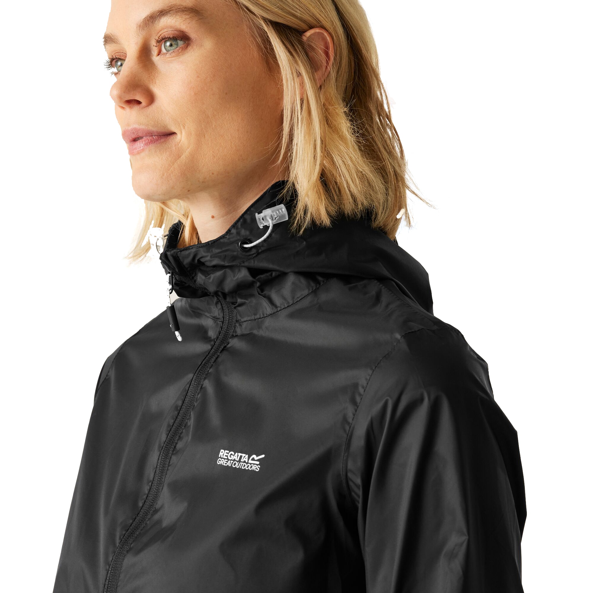 Chubasquero de mujer Wm p it jkt iii Regatta - Negro Negro-3