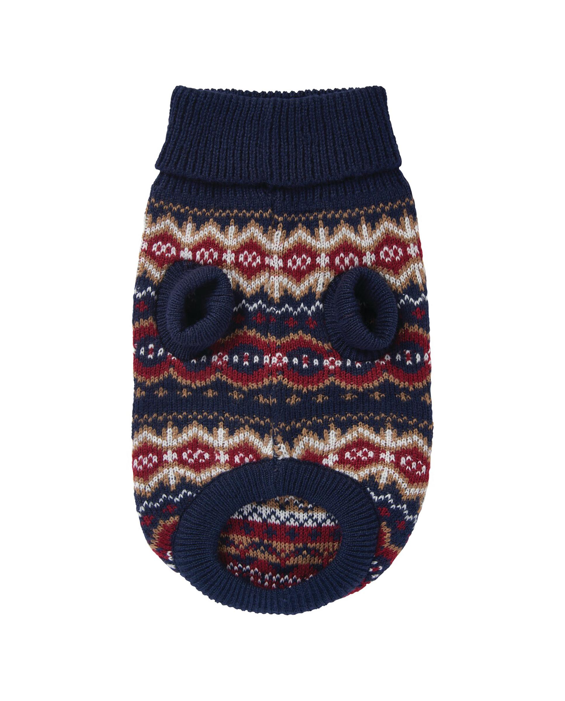 Abrigo Barbour Case Fair Isle Dog Jumper Rojo-3