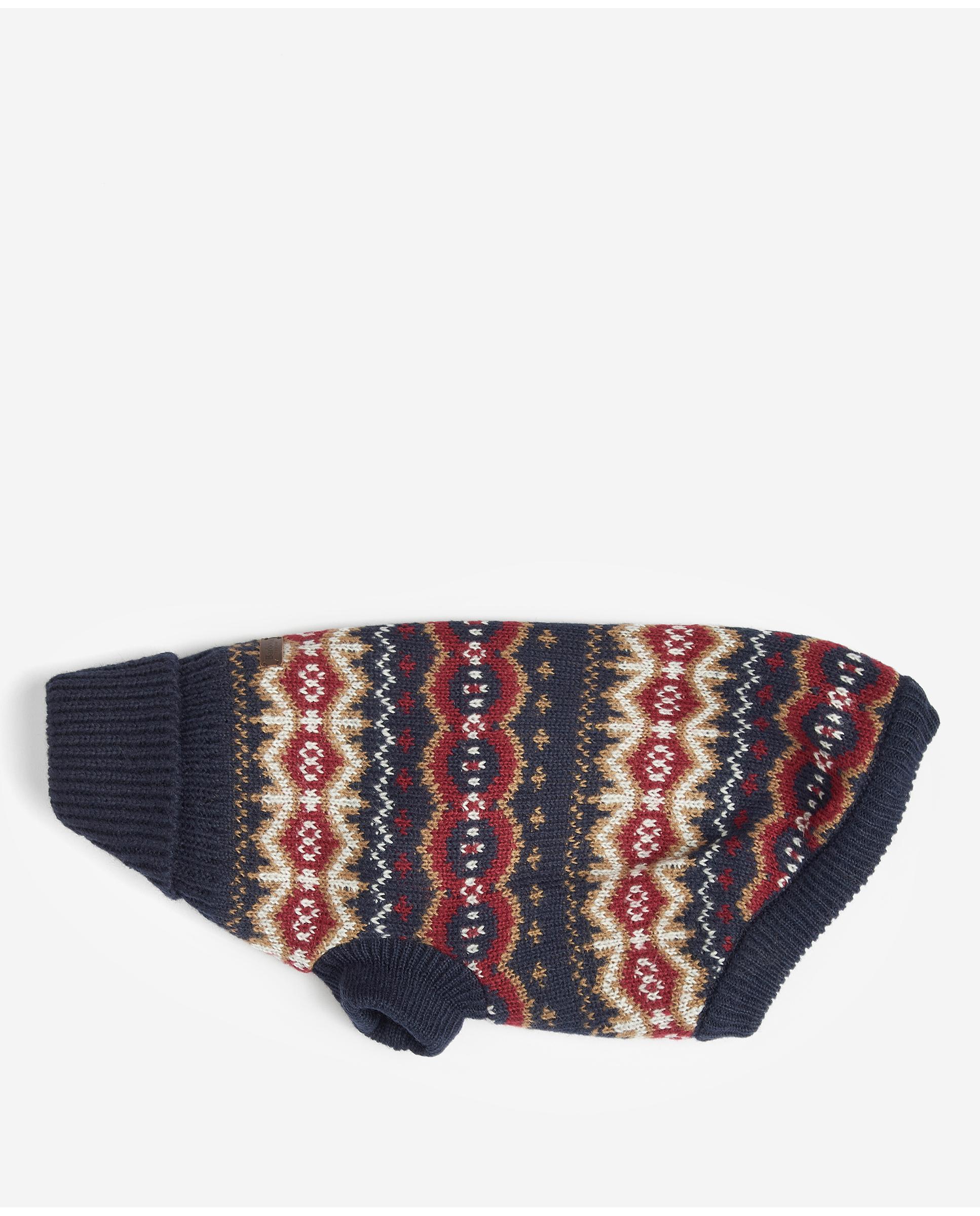 Abrigo Barbour Case Fair Isle Dog Jumper Rojo-4