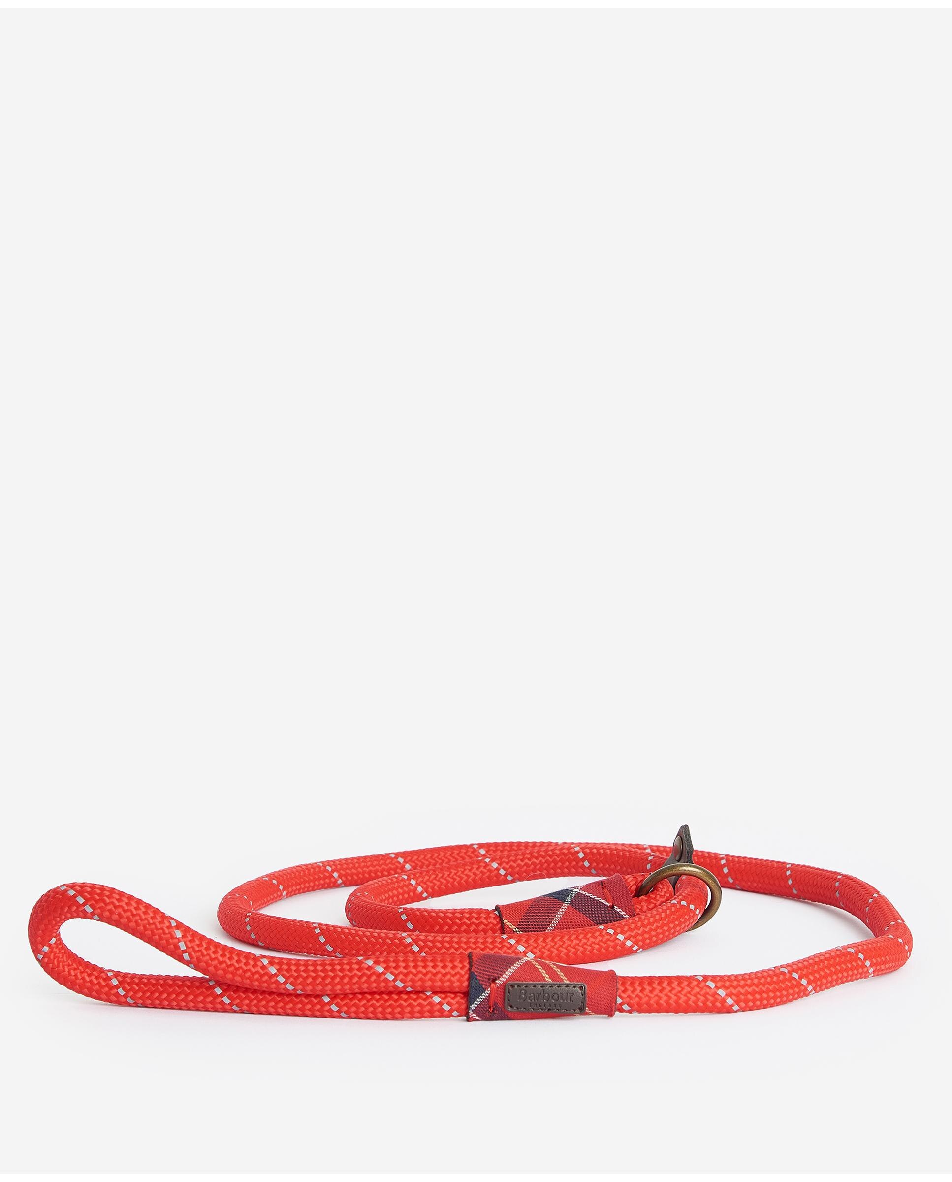 Correa Barbour Dog Reflective Slip Lead Rojo-3