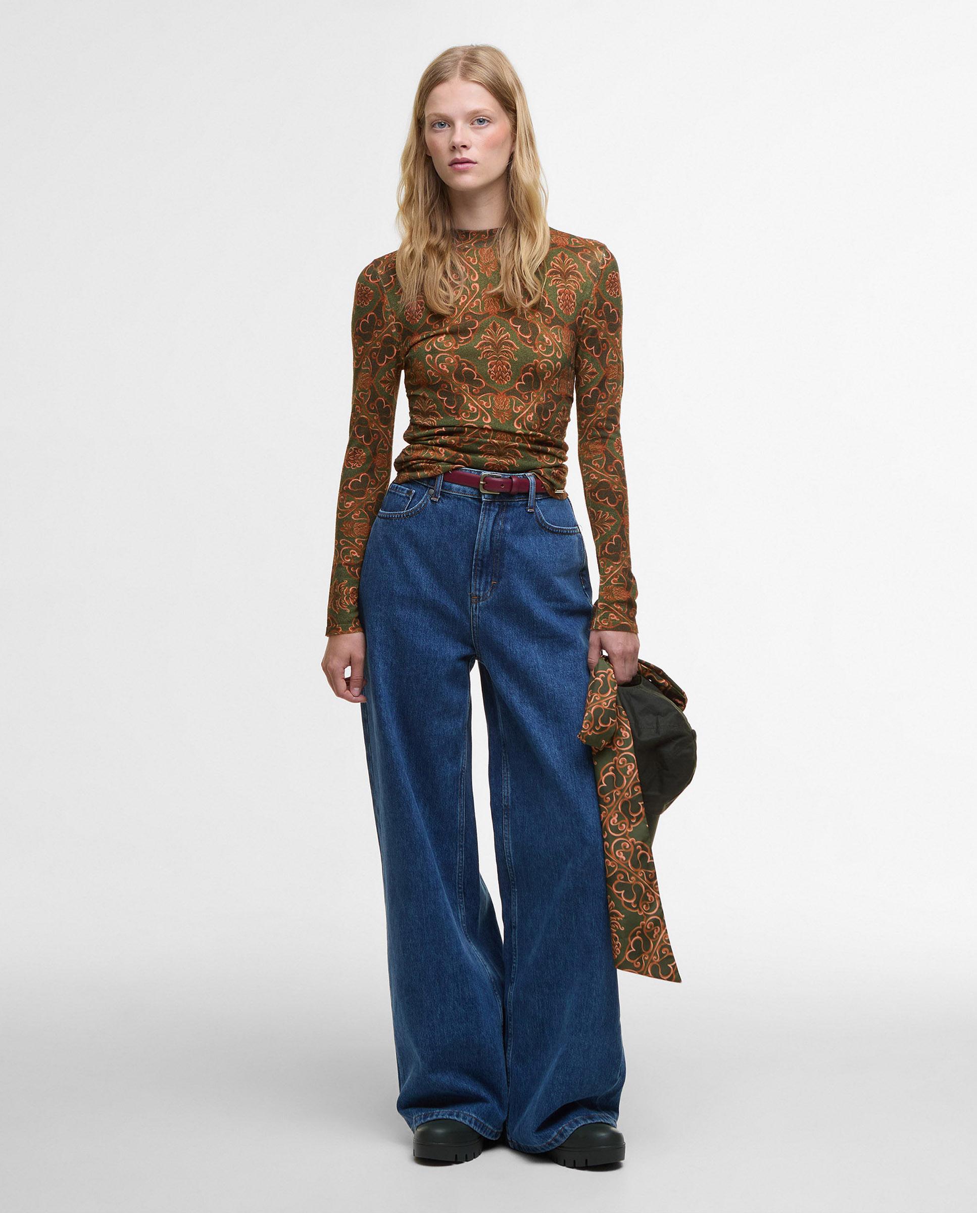Camiseta de mujer de manga larga y cuello redondo - Barbour - Multicolor Multicolor-3