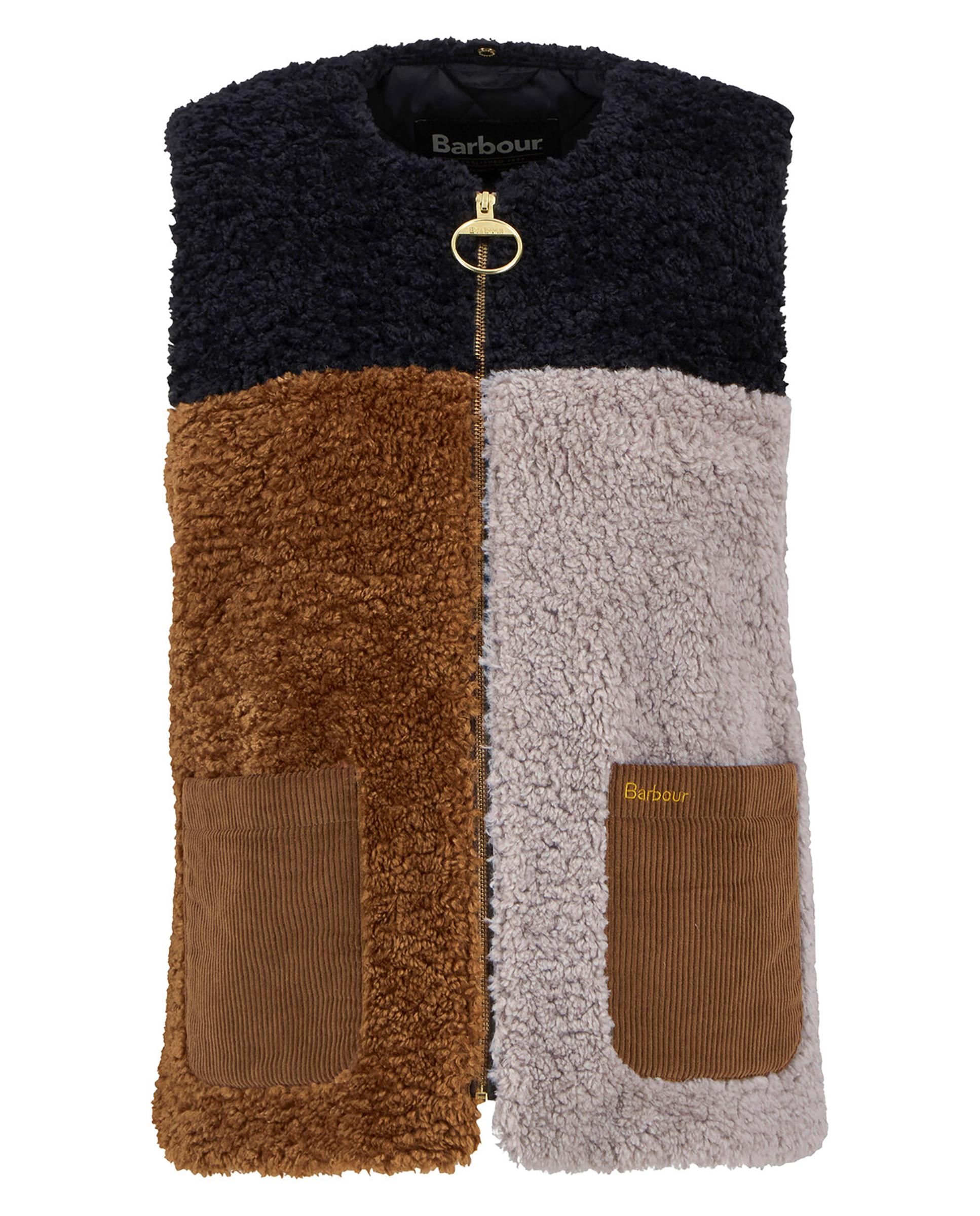 Chaleco de mujer con cierre frontal con cremallera y tirador metálico - Barbour - Camel Camel-7