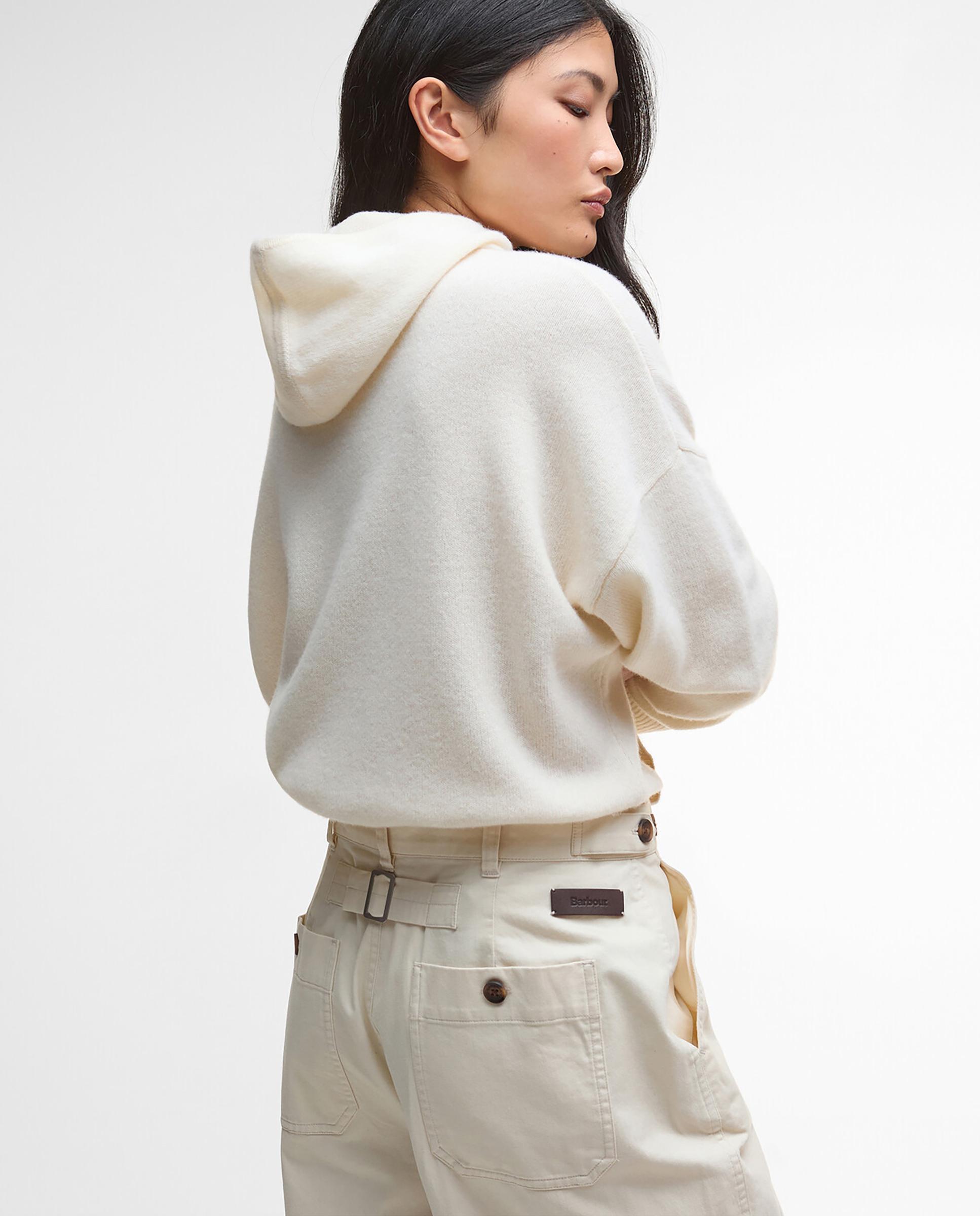 Pantalones vaqueros rectos de mujer con trabillas en cintura y sistema de ajuste trasero - Barbour - Gris Gris-4