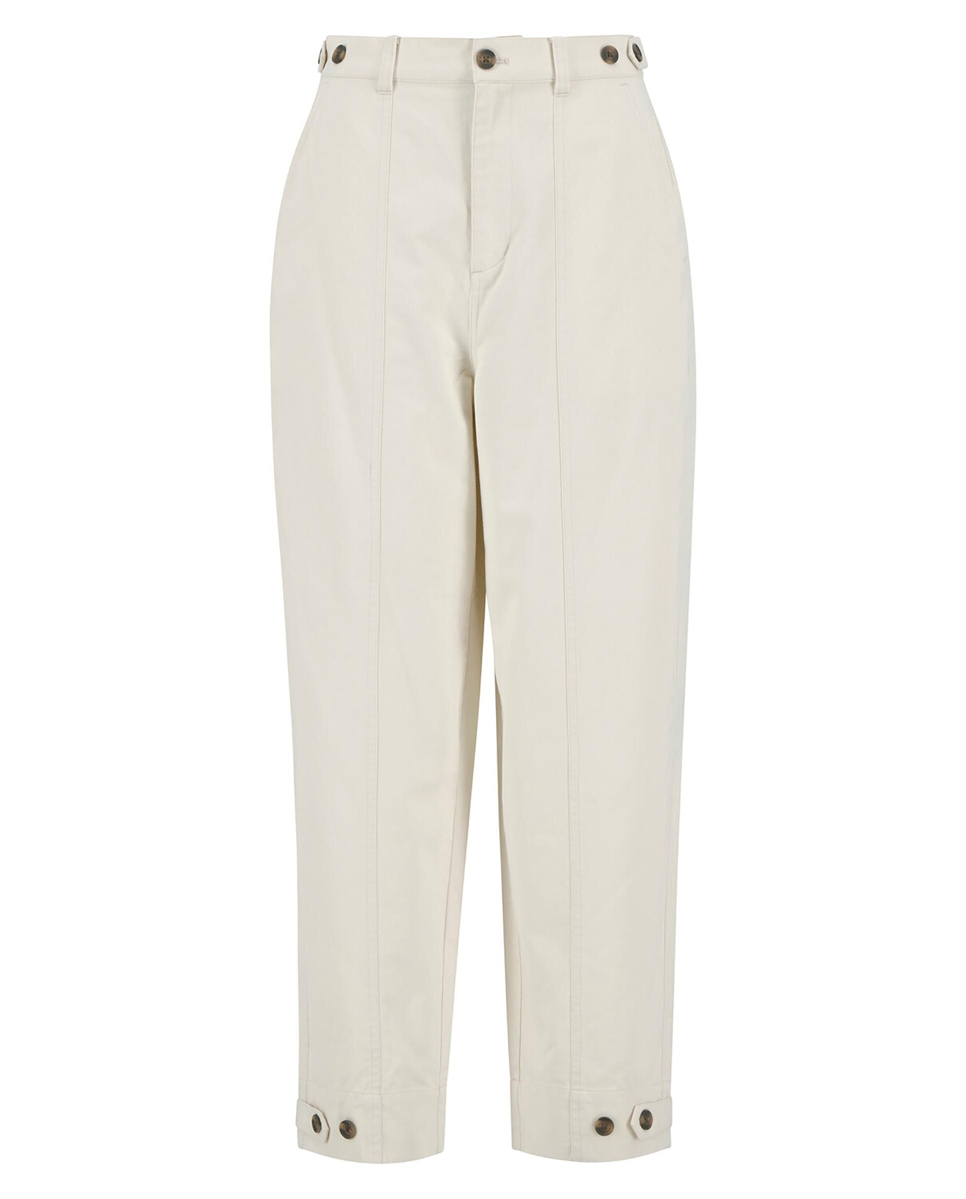 Pantalones vaqueros rectos de mujer con trabillas en cintura y sistema de ajuste trasero - Barbour - Gris Gris-6