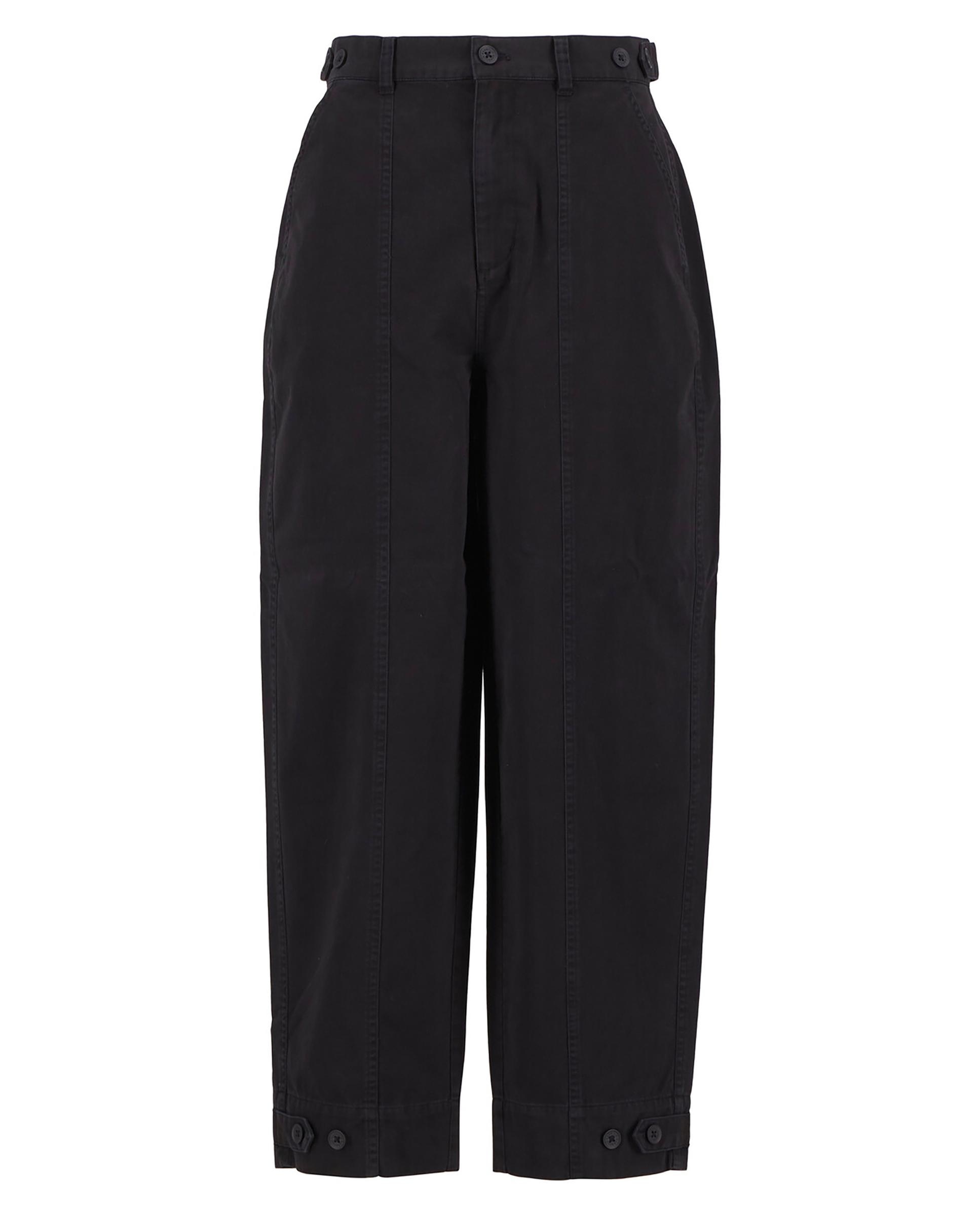 Pantalones vaqueros rectos de mujer con trabillas en cintura y sistema de ajuste trasero - Barbour - Negro Negro-6