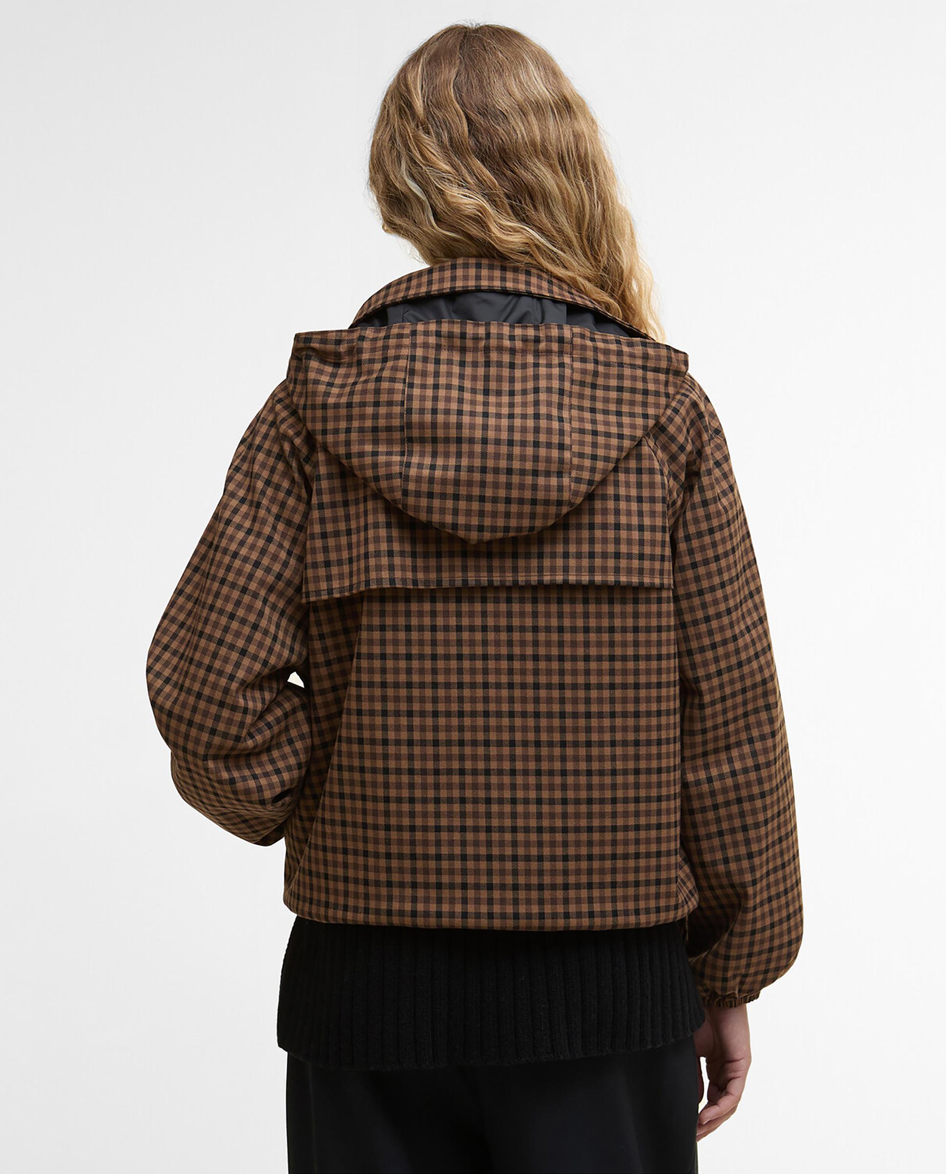Chaqueta de mujer con cuello clásico y capucha desmontable con cordón ajustable - Barbour - Multicolor Multicolor-2
