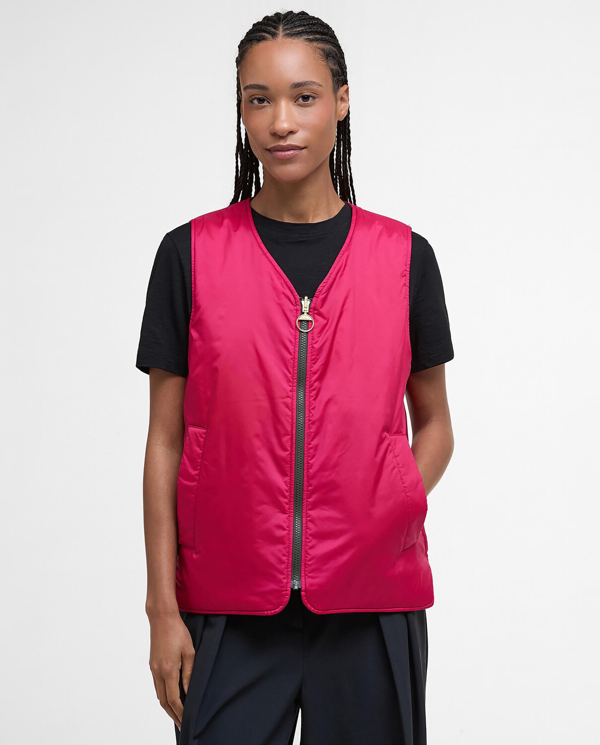 Chaleco de mujer acolchado reversible con cierre frontal de cremallera y prácticos bolsillos - Barbour - Verde Verde-4