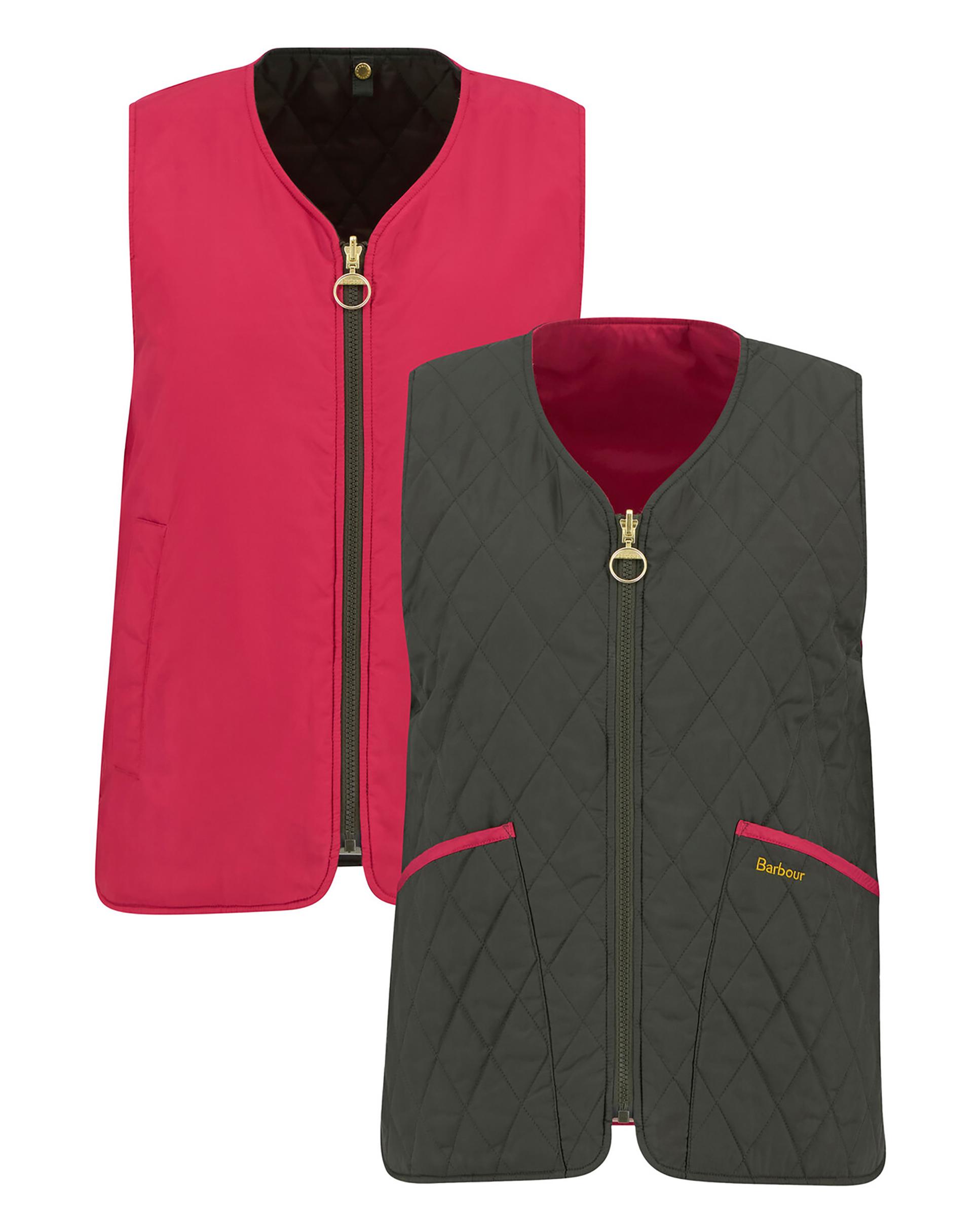 Chaleco de mujer acolchado reversible con cierre frontal de cremallera y prácticos bolsillos - Barbour - Verde Verde-9