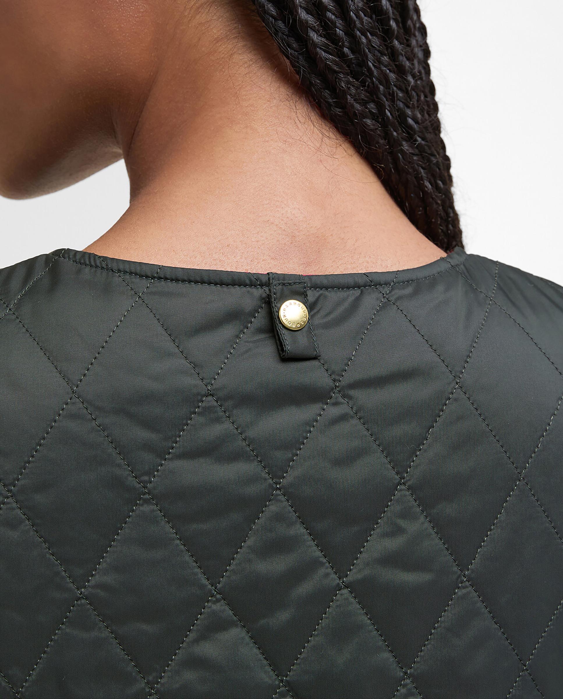 Chaleco de mujer acolchado reversible con cierre frontal de cremallera y prácticos bolsillos - Barbour - Verde Verde-7