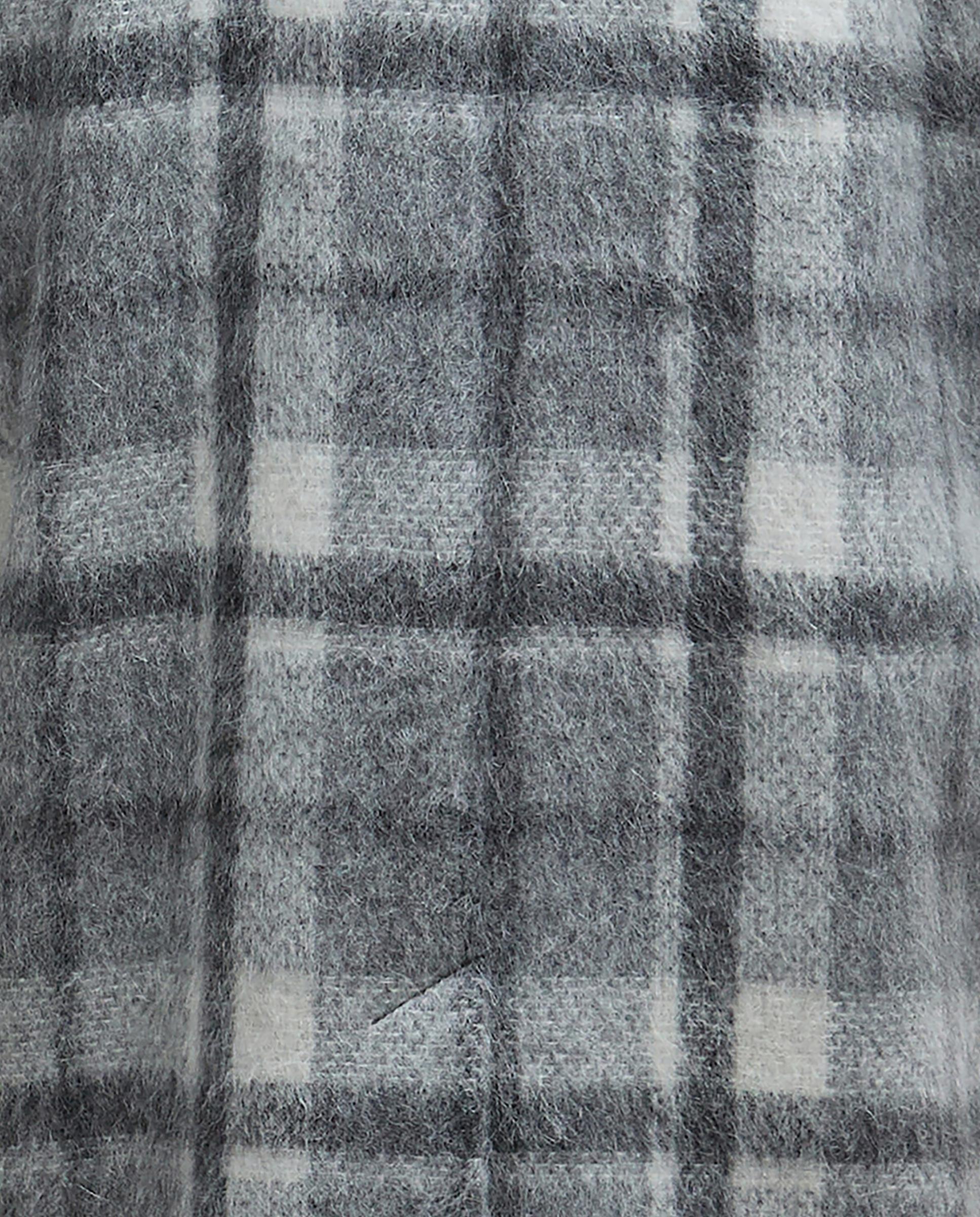 Abrigo de mujer largo con estampado a cuadros con cuello solapa y cierre cruzado abotonado - Barbour - Multicolor Multicolor-8