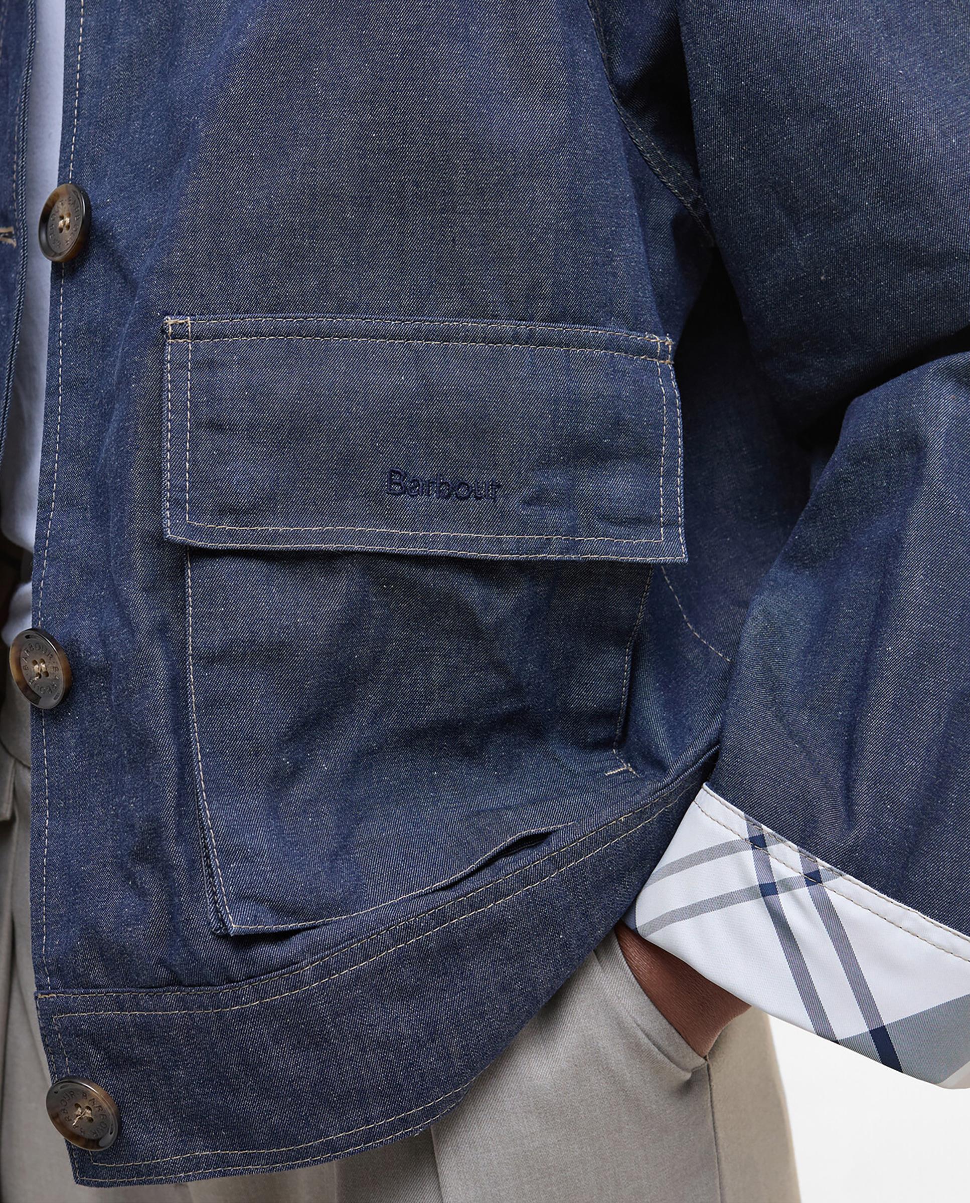 Chaqueta de mujer con cierre de botones bolsillos frontales - Barbour - Azul Azul-7