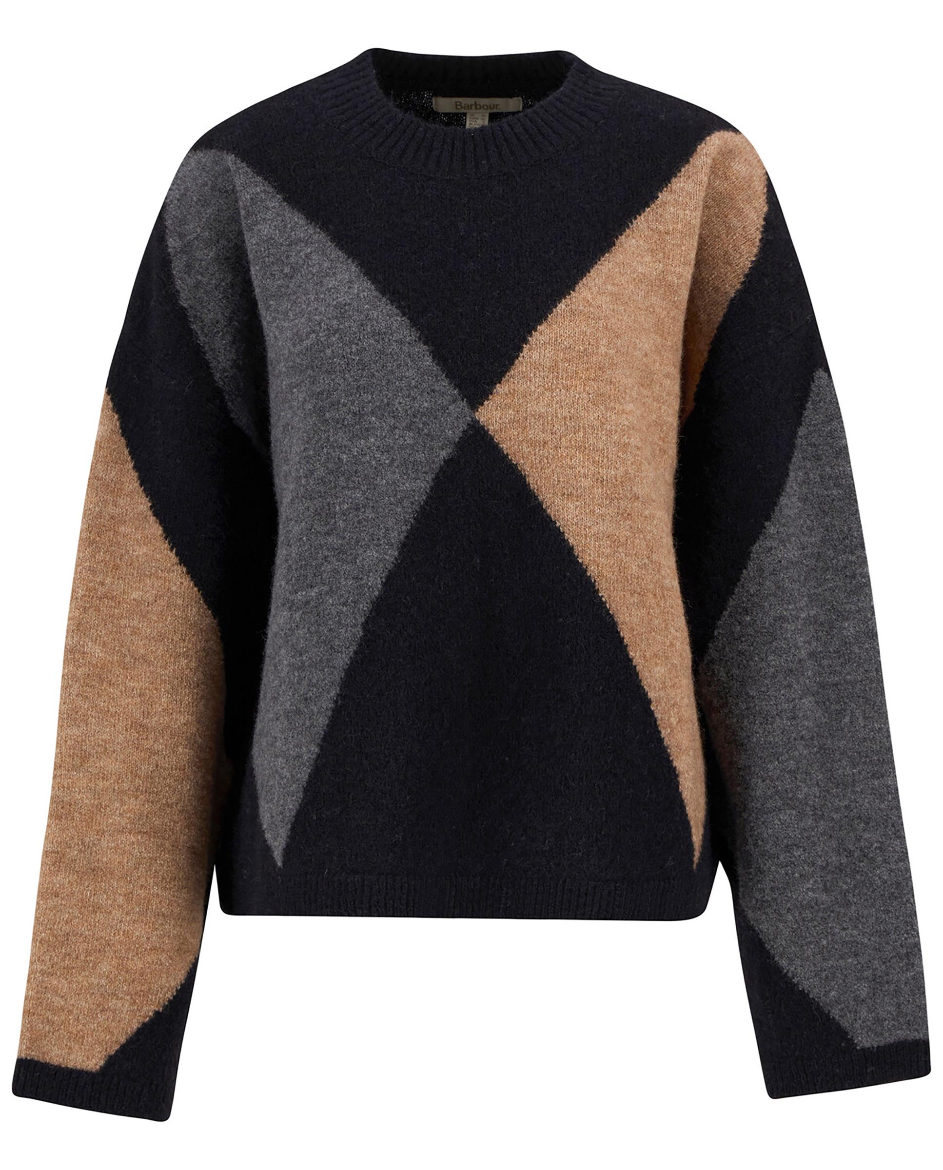 Jersey de mujer de punto con cuello alto acanalado - Barbour - Multicolor Multicolor-7
