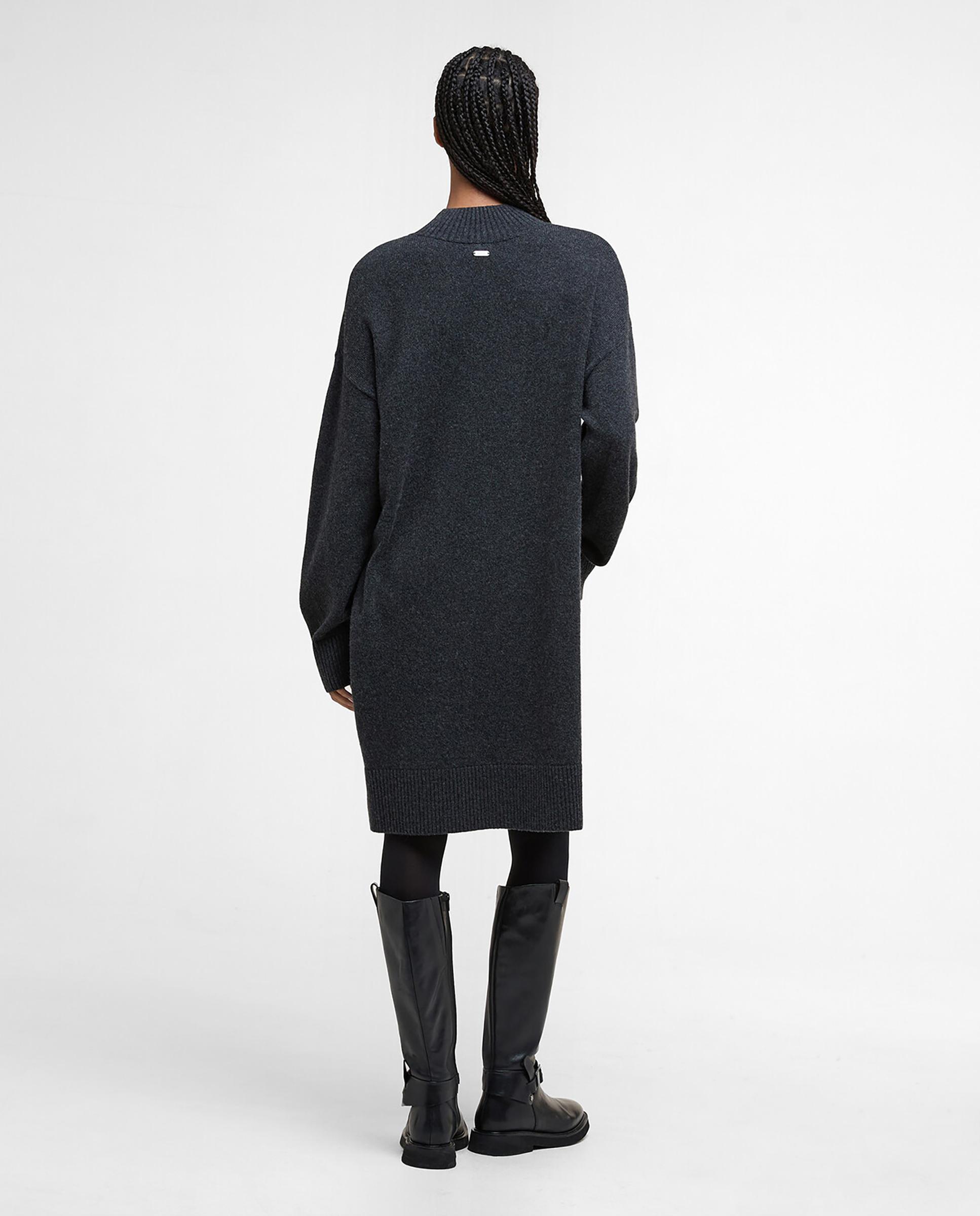 Vestido de punto y corte recto de manga larga - Barbour - Azul Azul-2