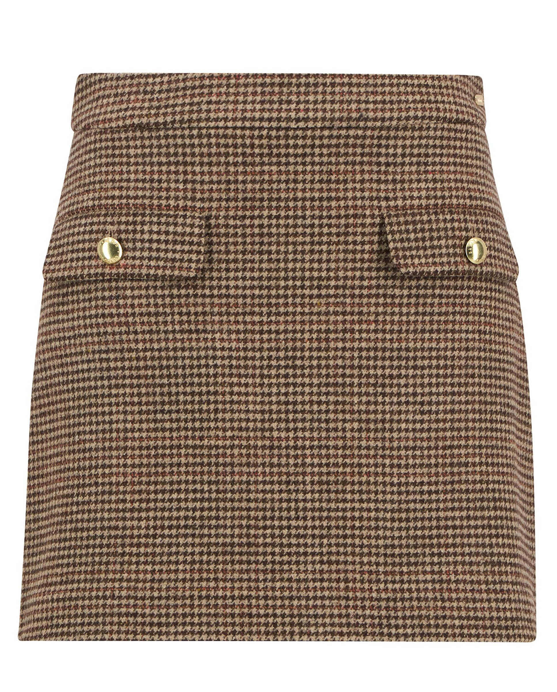 Falda corta con cierre de cremallera trasero y bolsillos de tapete delanteros - Barbour - Multicolor Multicolor-7
