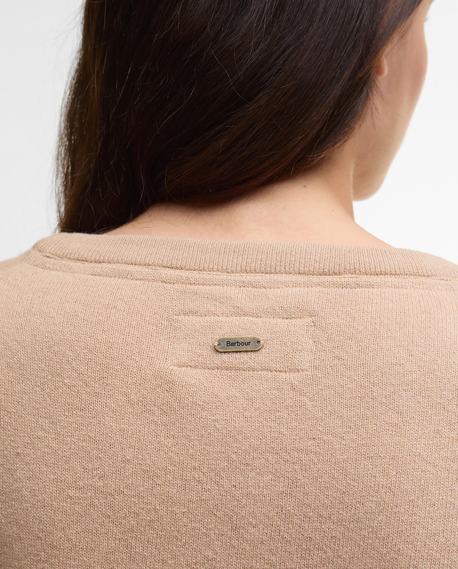 Jersey de mujer de punto fino y cuello redondo - Barbour - Camel Camel-5