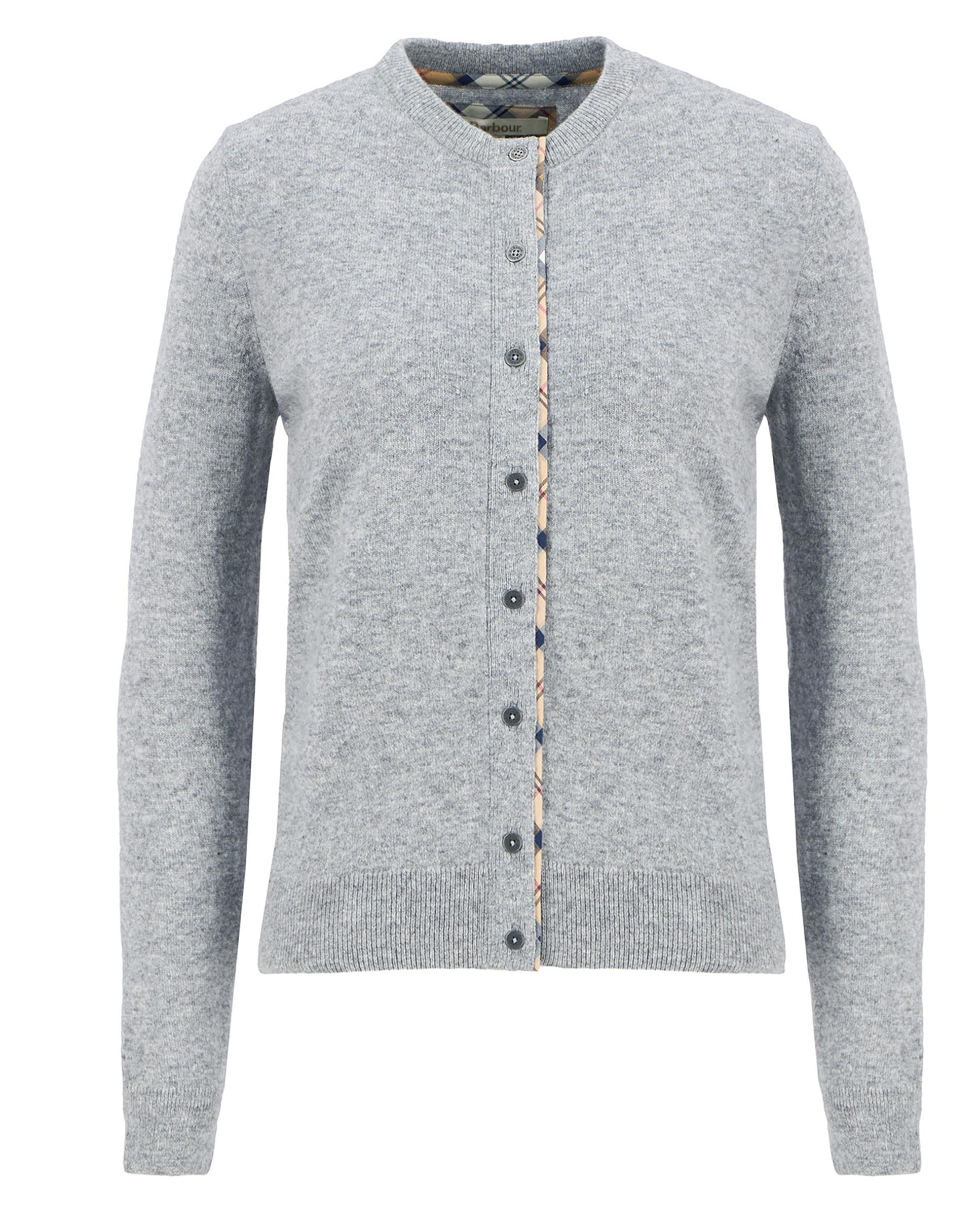 Cárdigan de mujer de punto fino y cierre de botones - Barbour - Gris Gris-7