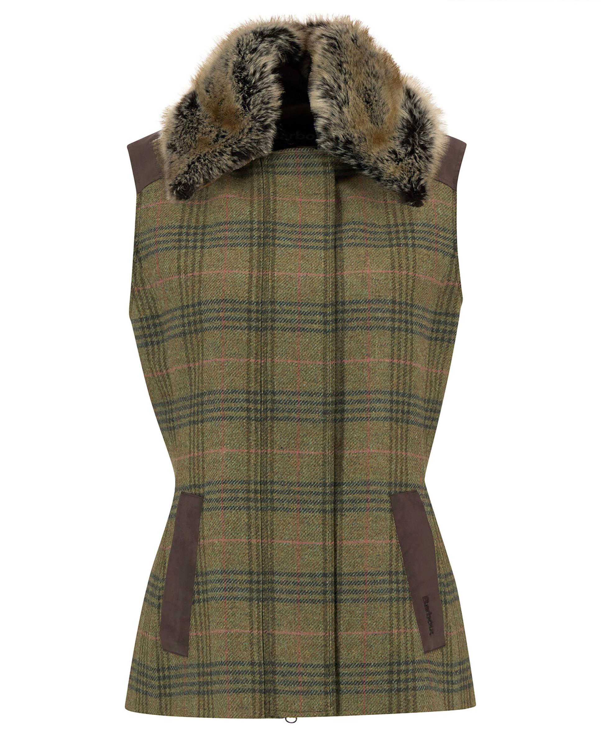 Chaleco de mujer con cuello con acabado efecto pelo y bolsillos laterales con refuerzo - Barbour - Multicolor Multicolor-8