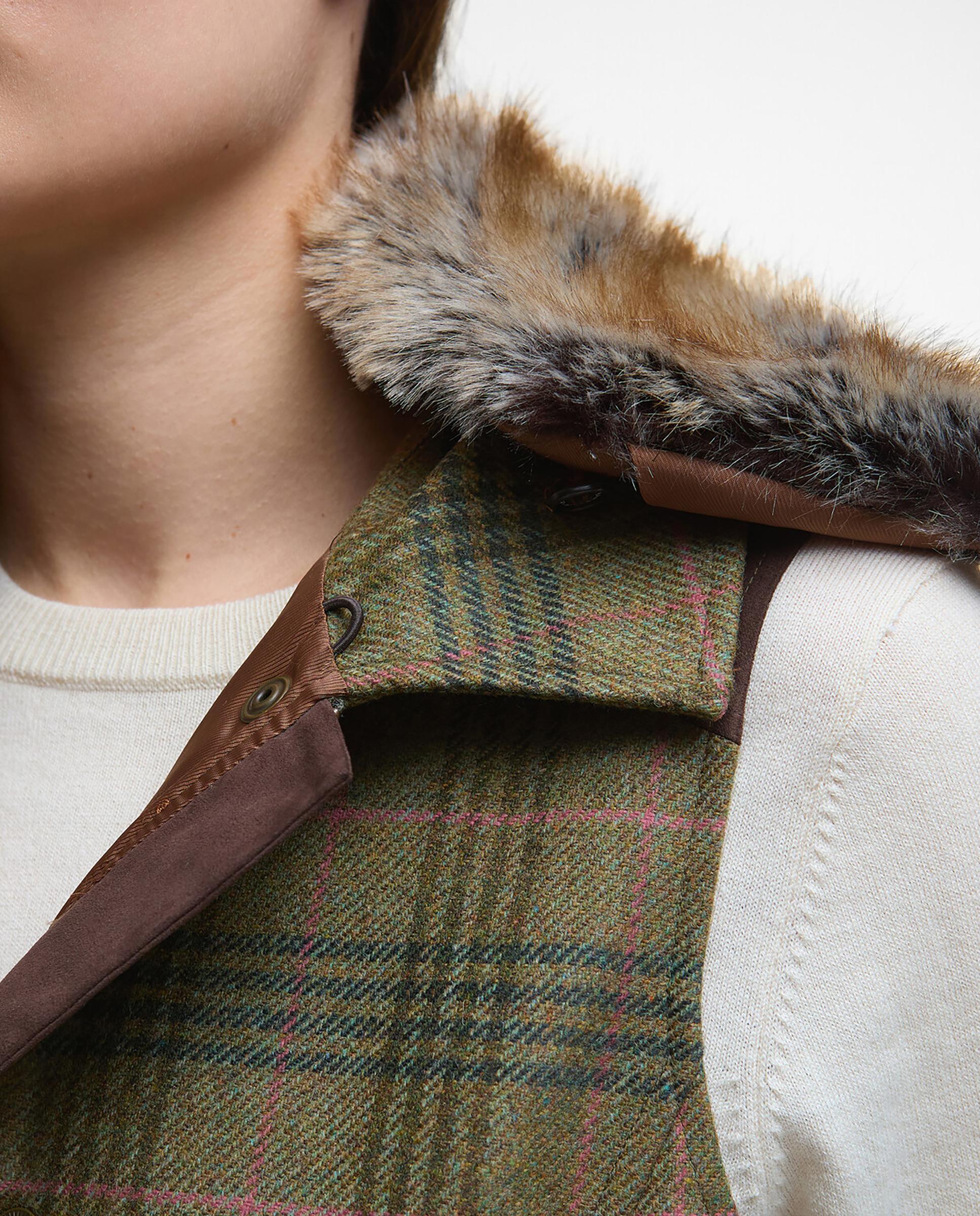 Chaleco de mujer con cuello con acabado efecto pelo y bolsillos laterales con refuerzo - Barbour - Multicolor Multicolor-7