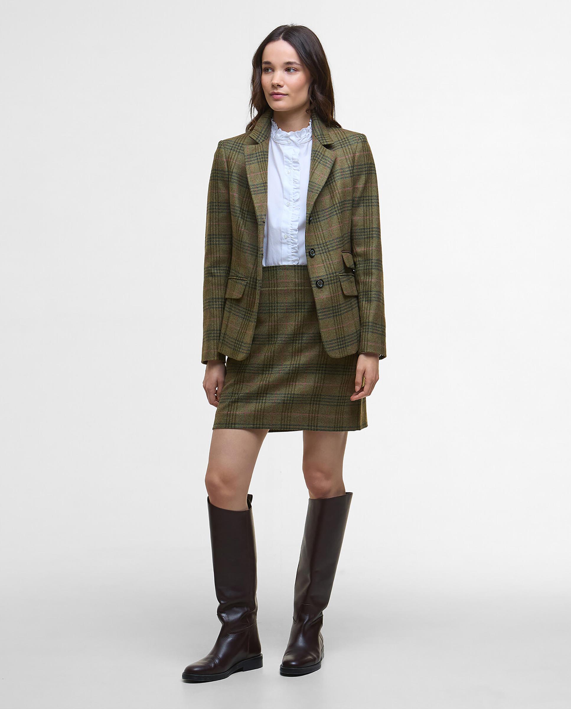 Blazer de mujer con cuello solapa y sencillo cierre central abotonado - Barbour - Multicolor Multicolor-3