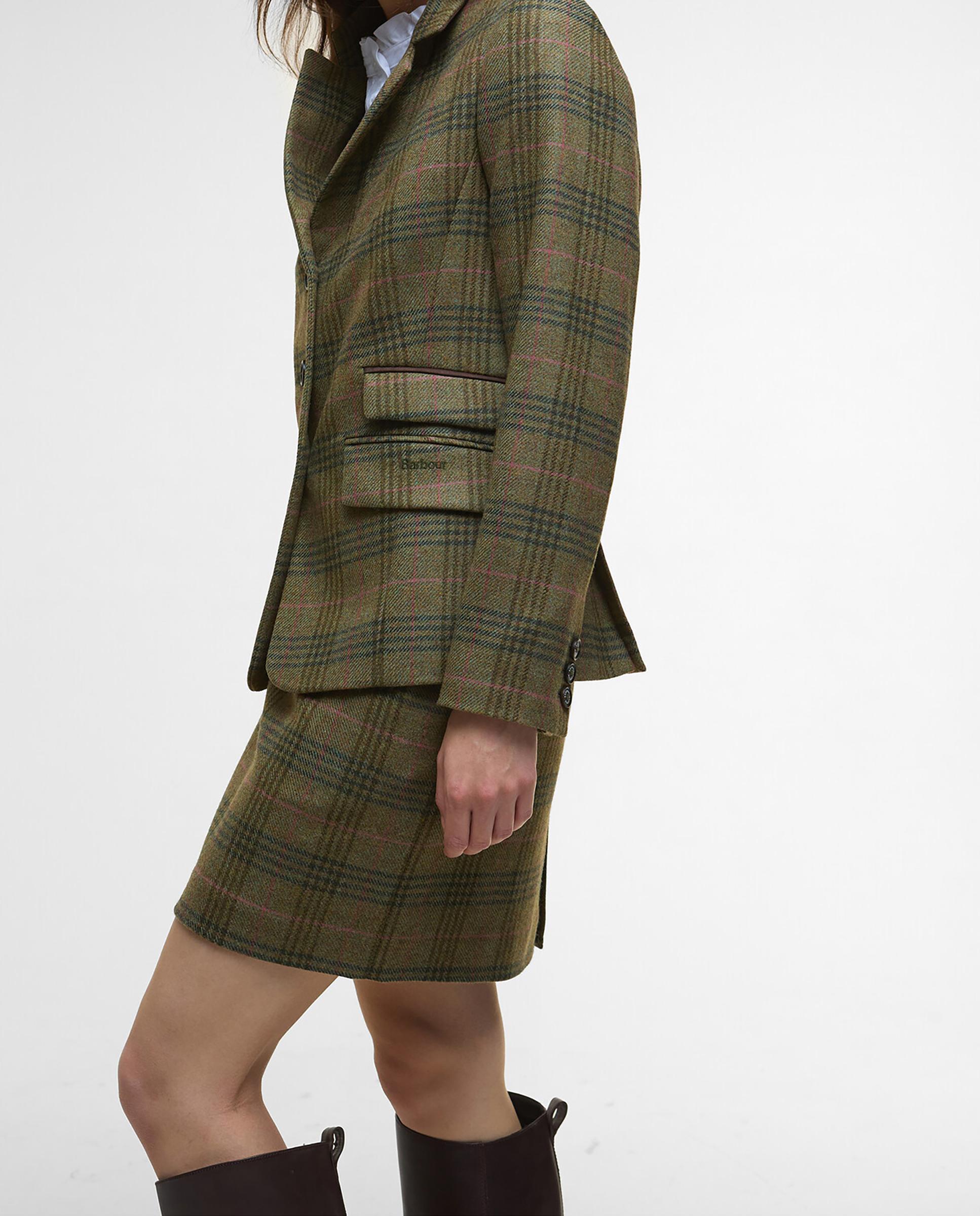 Blazer de mujer con cuello solapa y sencillo cierre central abotonado - Barbour - Multicolor Multicolor-5