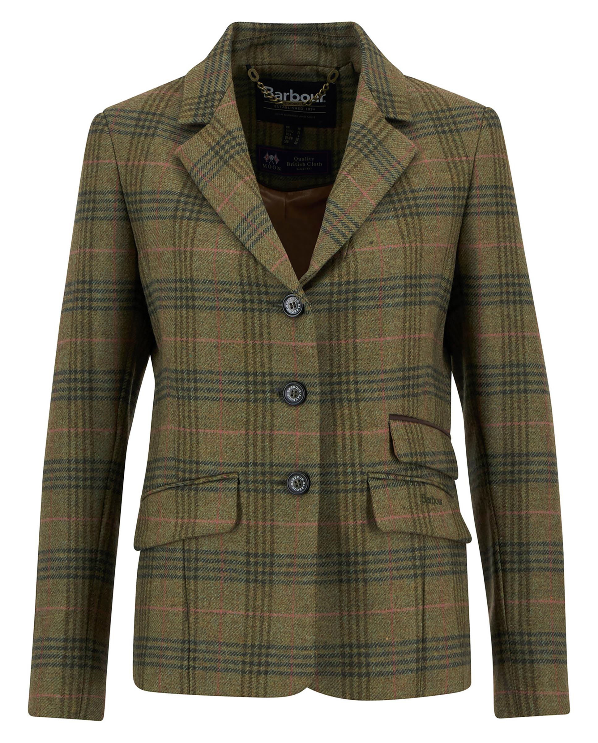 Blazer de mujer con cuello solapa y sencillo cierre central abotonado - Barbour - Multicolor Multicolor-7