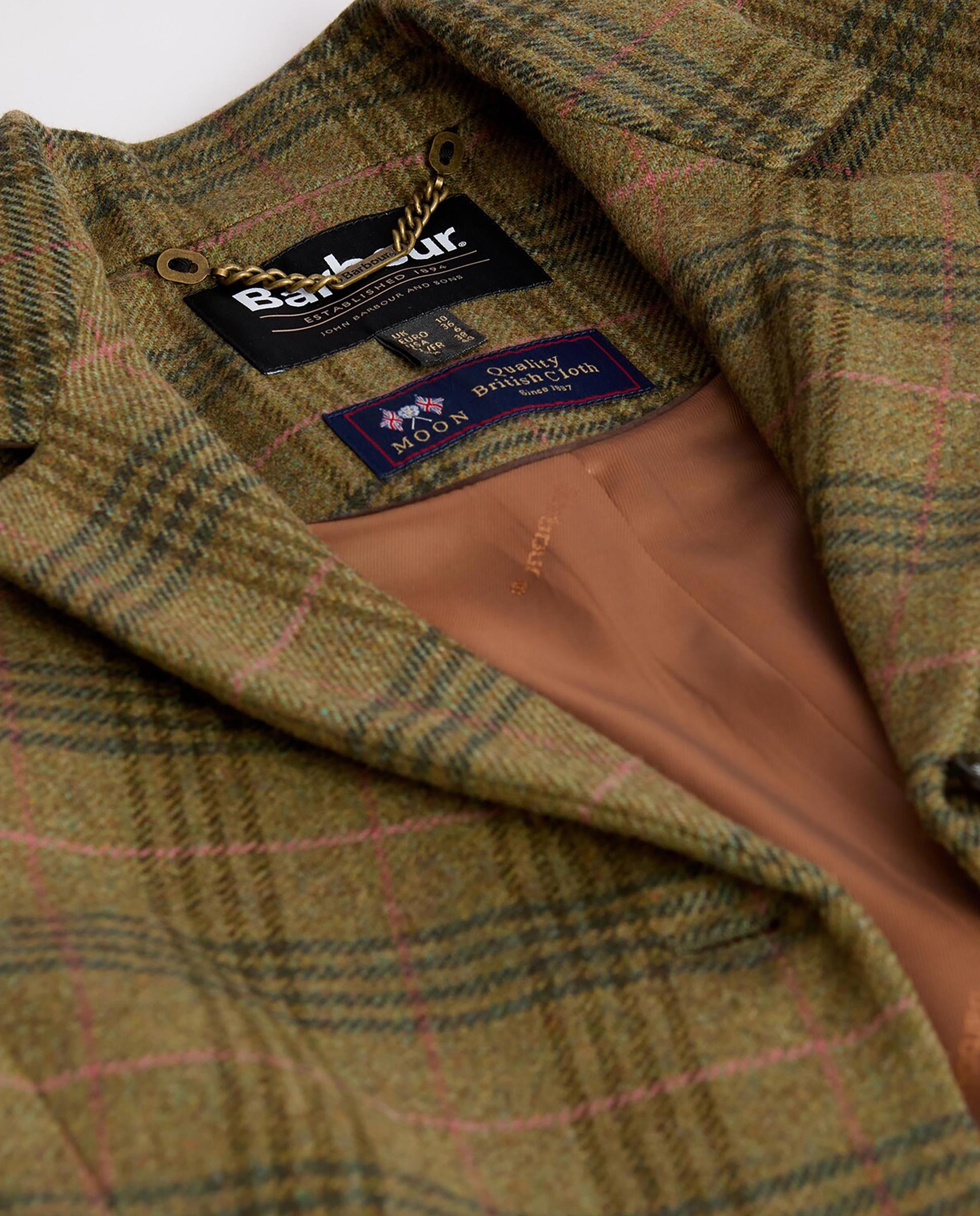 Blazer de mujer con cuello solapa y sencillo cierre central abotonado - Barbour - Multicolor Multicolor-6