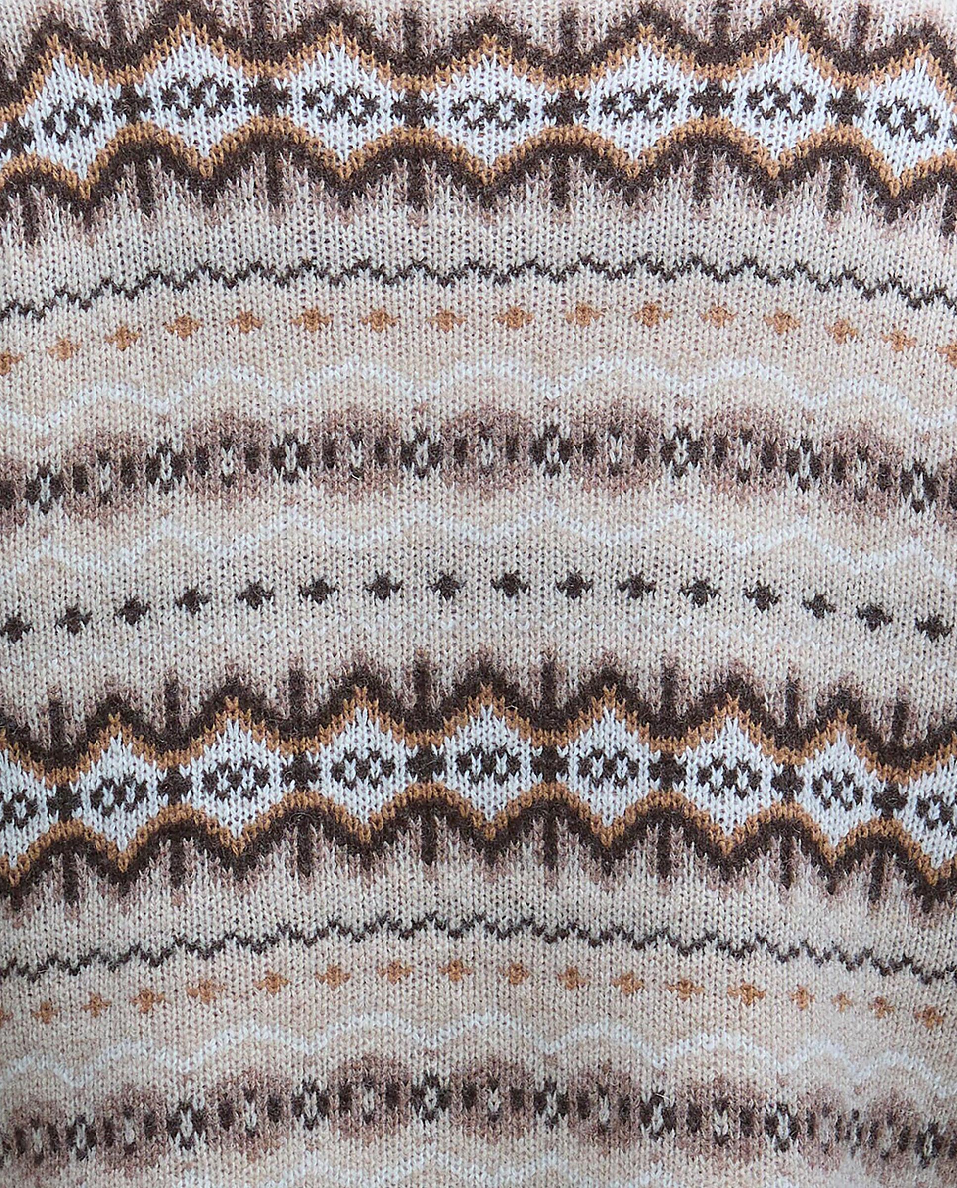 Jersey de mujer de punto grueso con cuello alto acanalado y acabados en canalé en puños y bajo - Barbour - Multicolor Multicolor-5