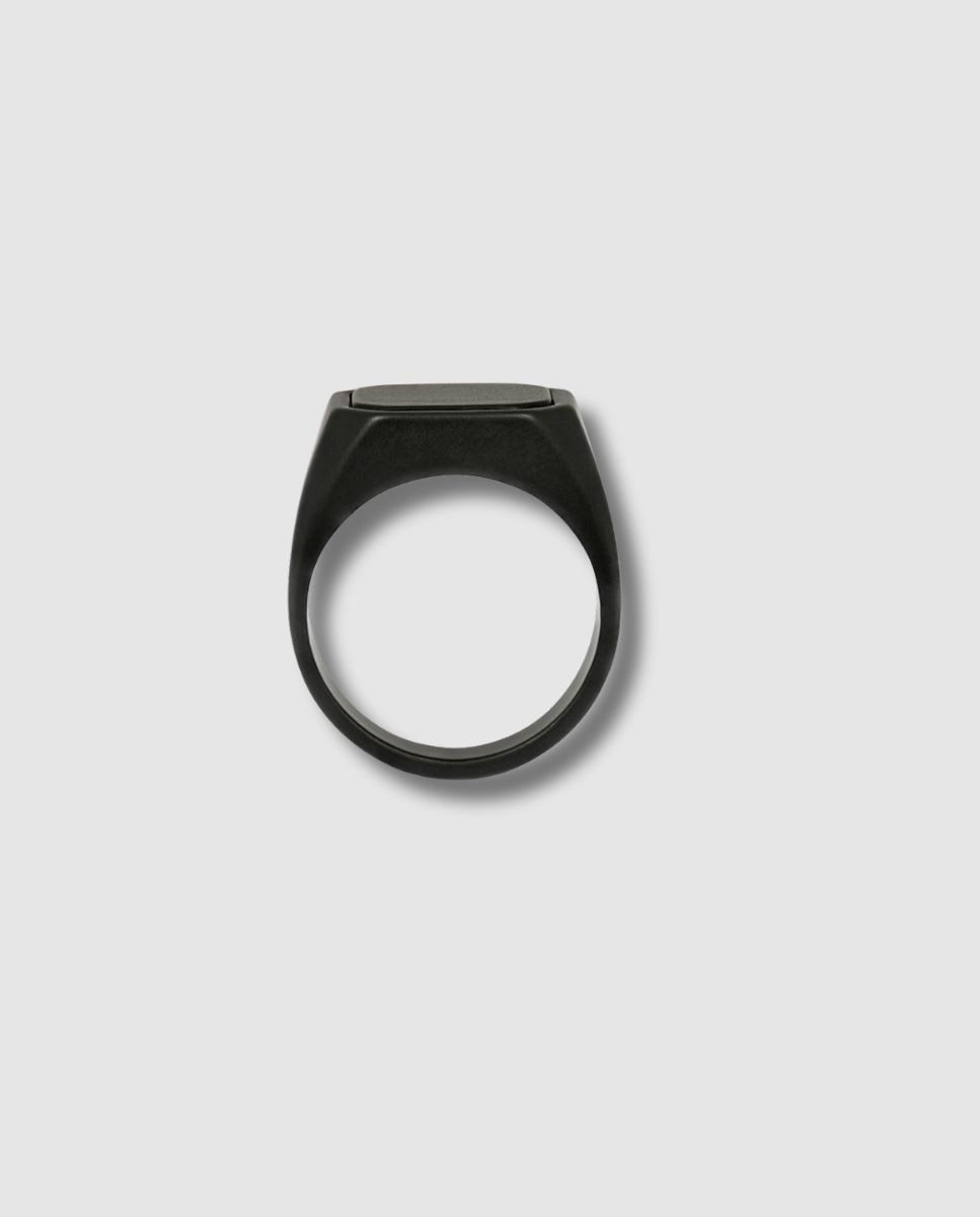 Imagen 3 de Anillo de hombre rt signet octo cerámica negra lapislázuli - Tateossian - Azul Azul