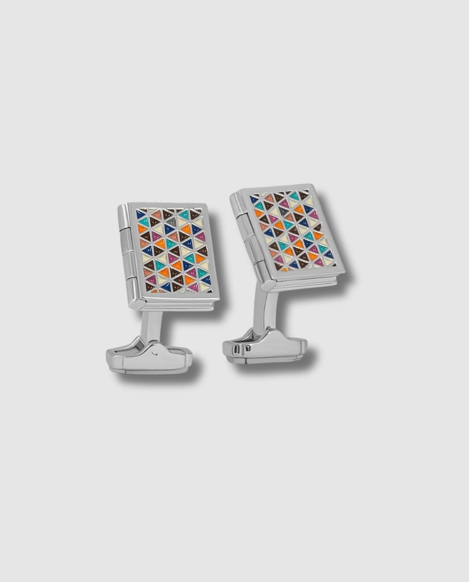 Imagen 0 de Gemelos th journal bronce blanco esmalte multicolor Multicolor