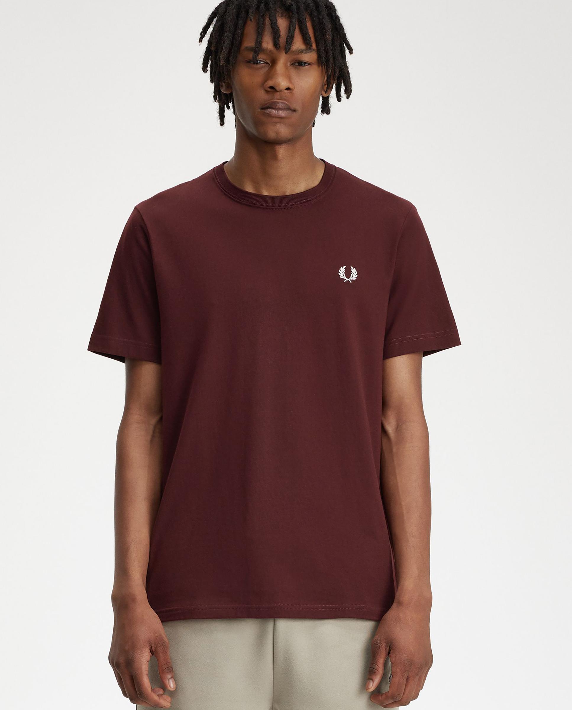 Camiseta de hombre de cuello redondo y manga corta Fred Perry El Corte Ingles