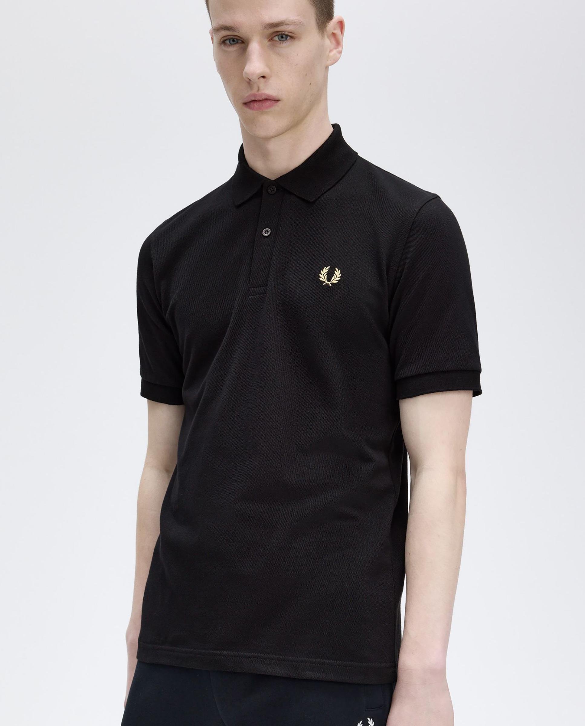Polo de hombre manga corta hecho en Inglaterra - Fred Perry - Negro Negro-3