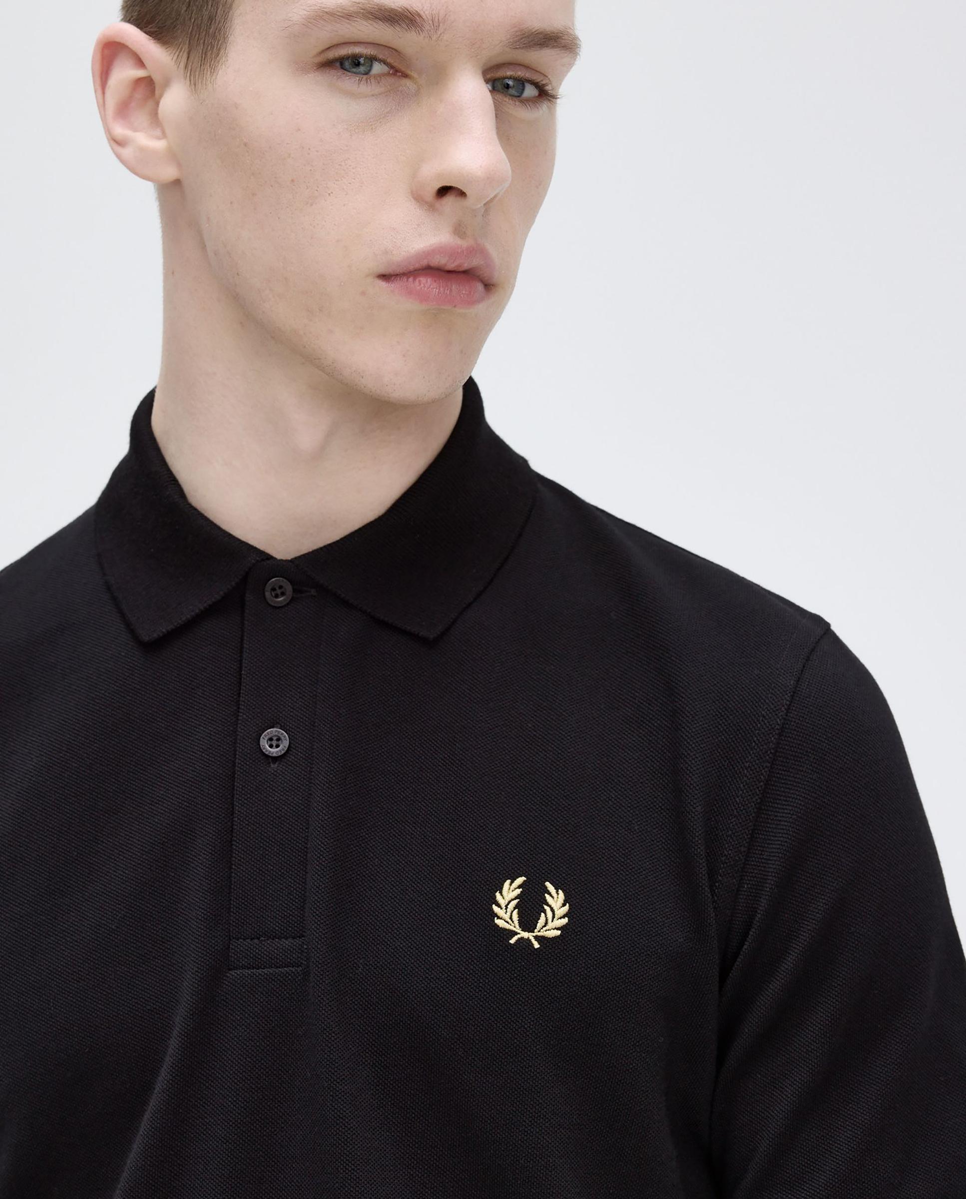 Polo de hombre manga corta hecho en Inglaterra - Fred Perry - Negro Negro-4
