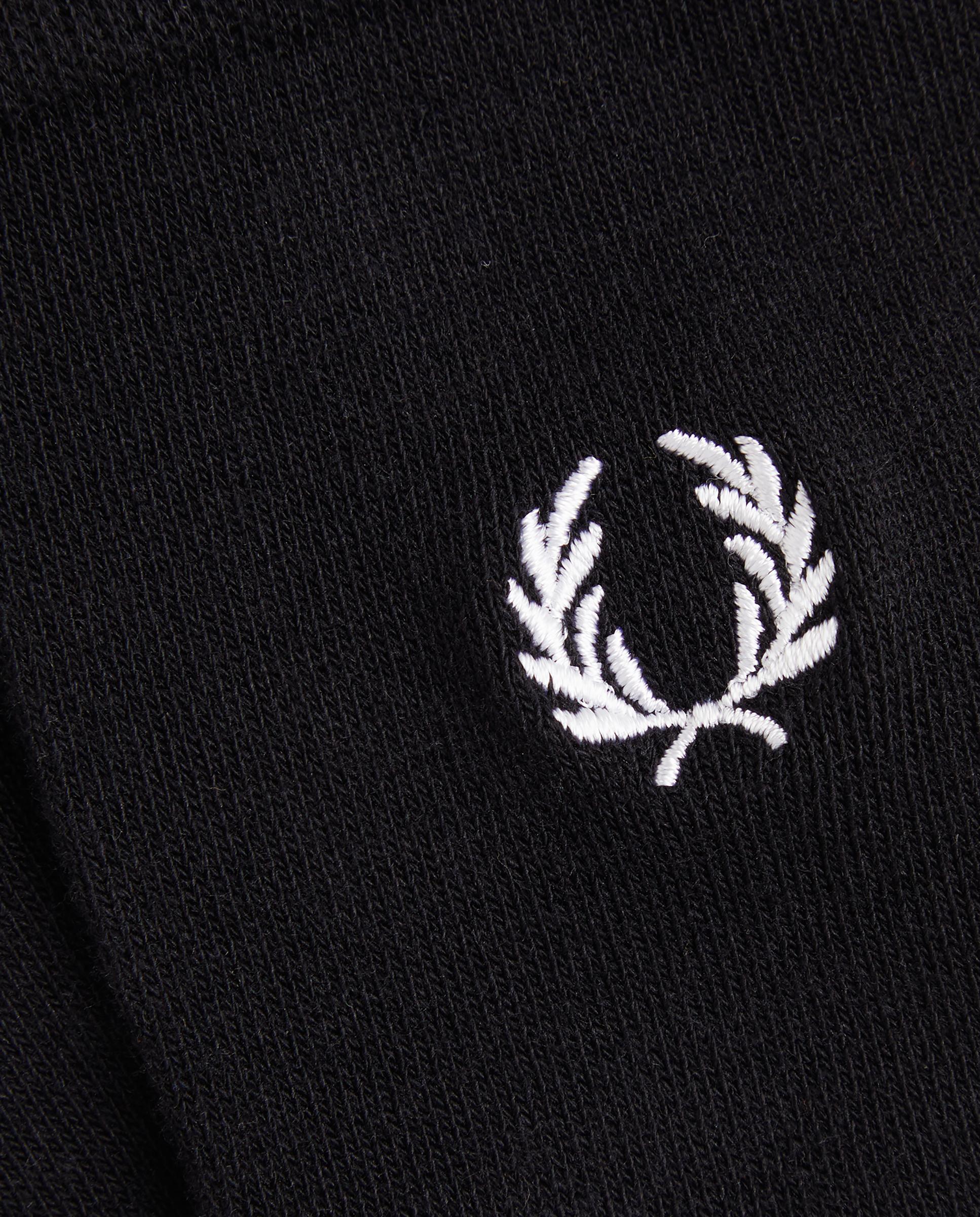 Calcetines altos de hombre lisos con logotipo a contraste - Fred Perry - Negro Negro-2